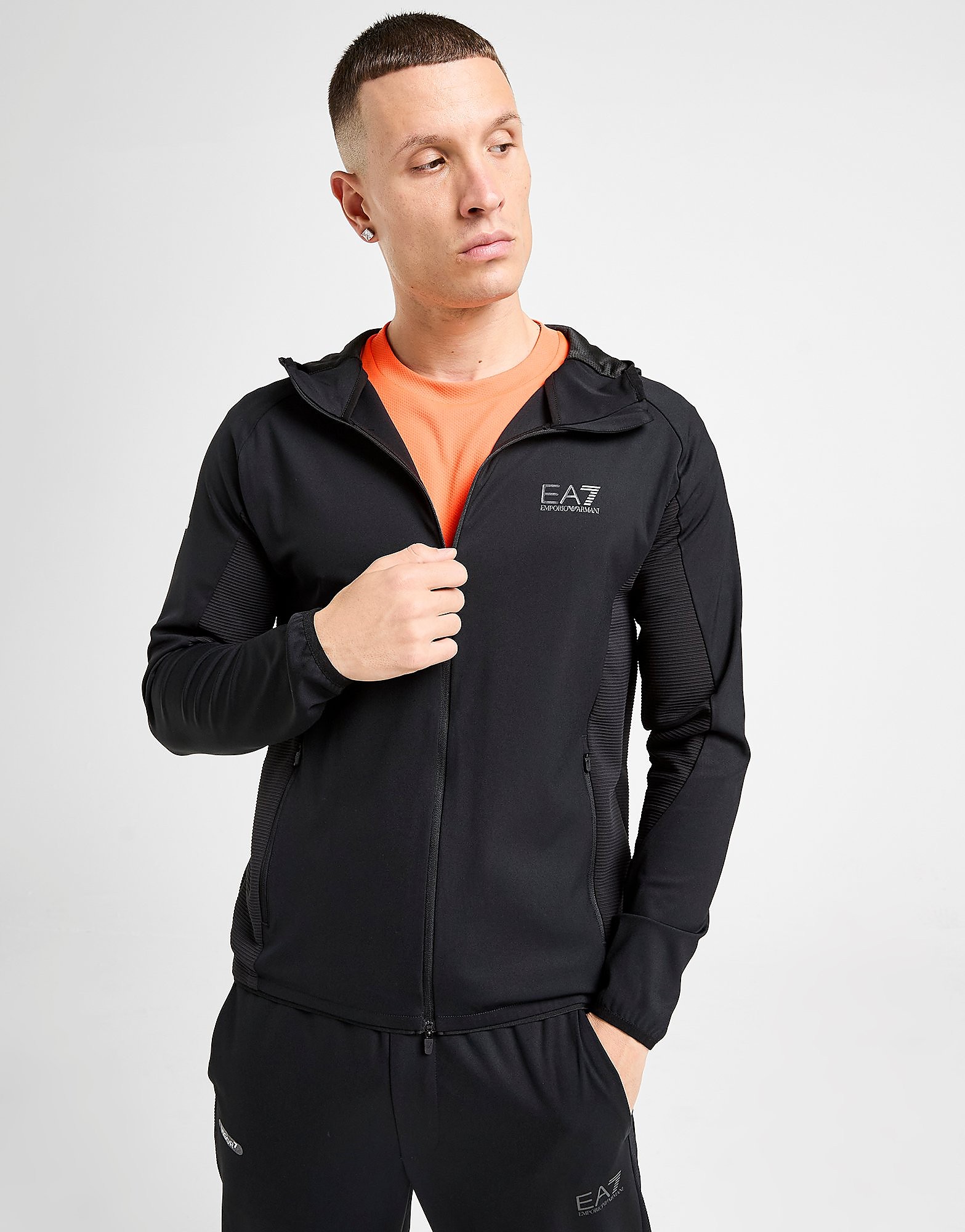 EA7 Emporio Armani Interlock Vigor Full Zip Hoodie