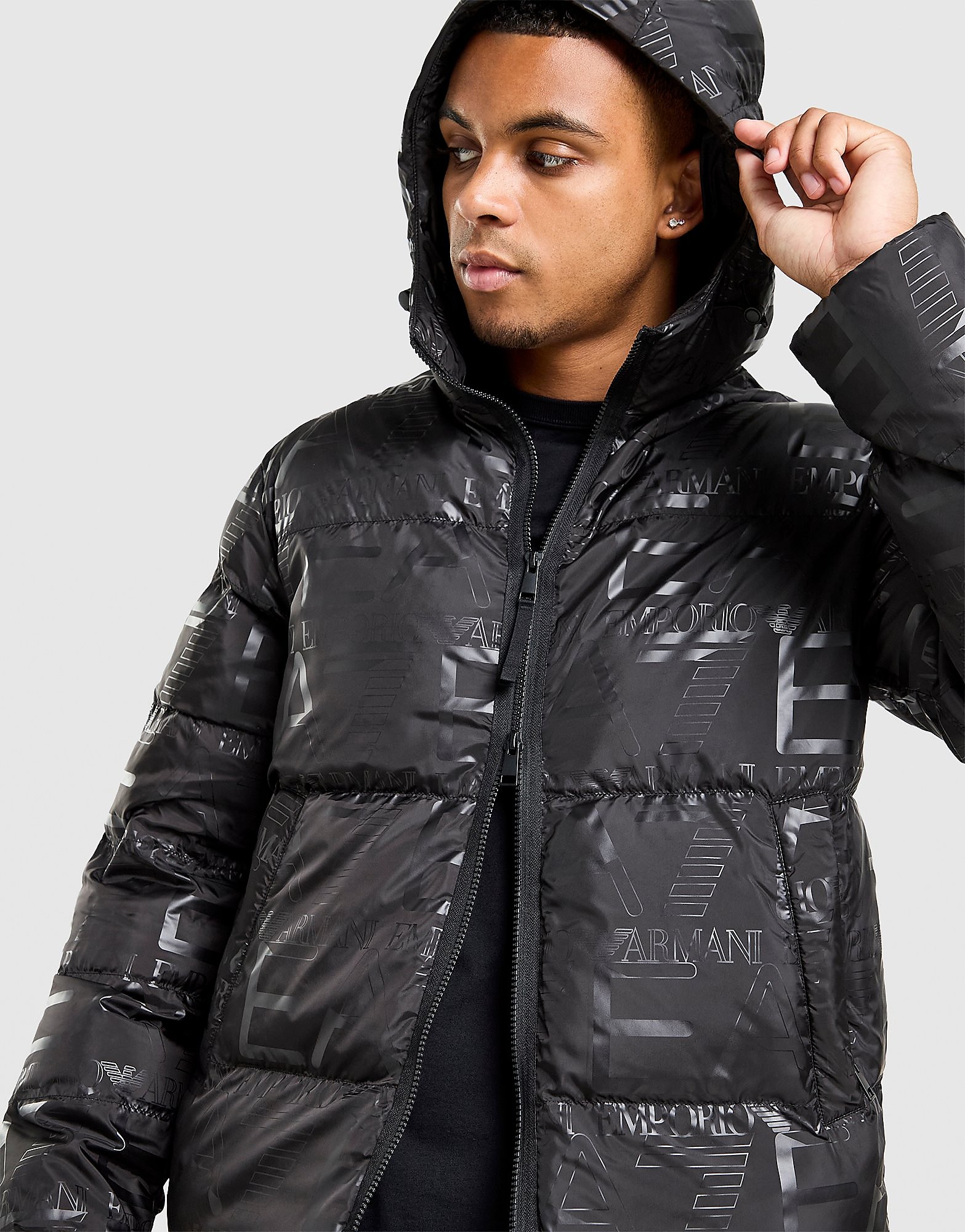 EA7 Emporio Armani All Over Print Padded Jacket