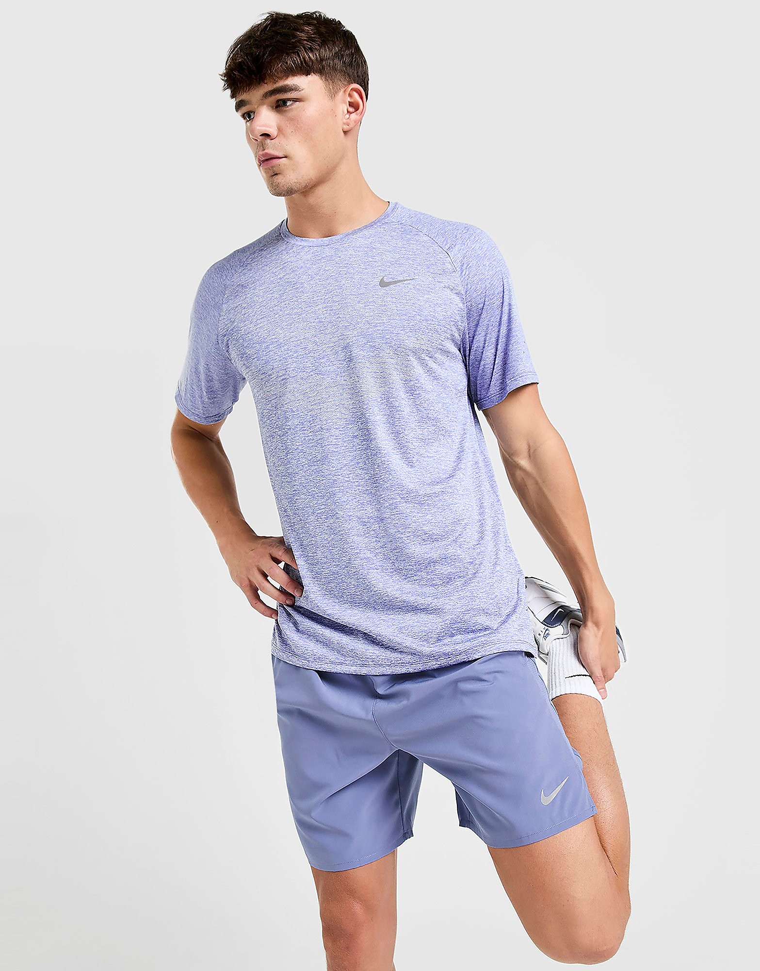 Mens Maglia Stride - Blu, blu blu Uomo taglia S