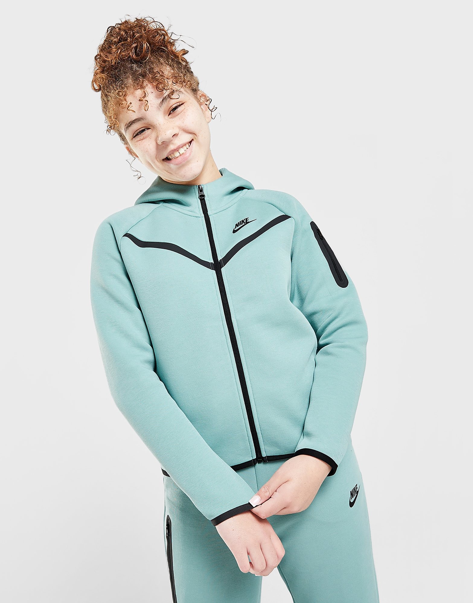 Nike Girls' Tech Fleece Full Zip Hoodie Junior - vue 5