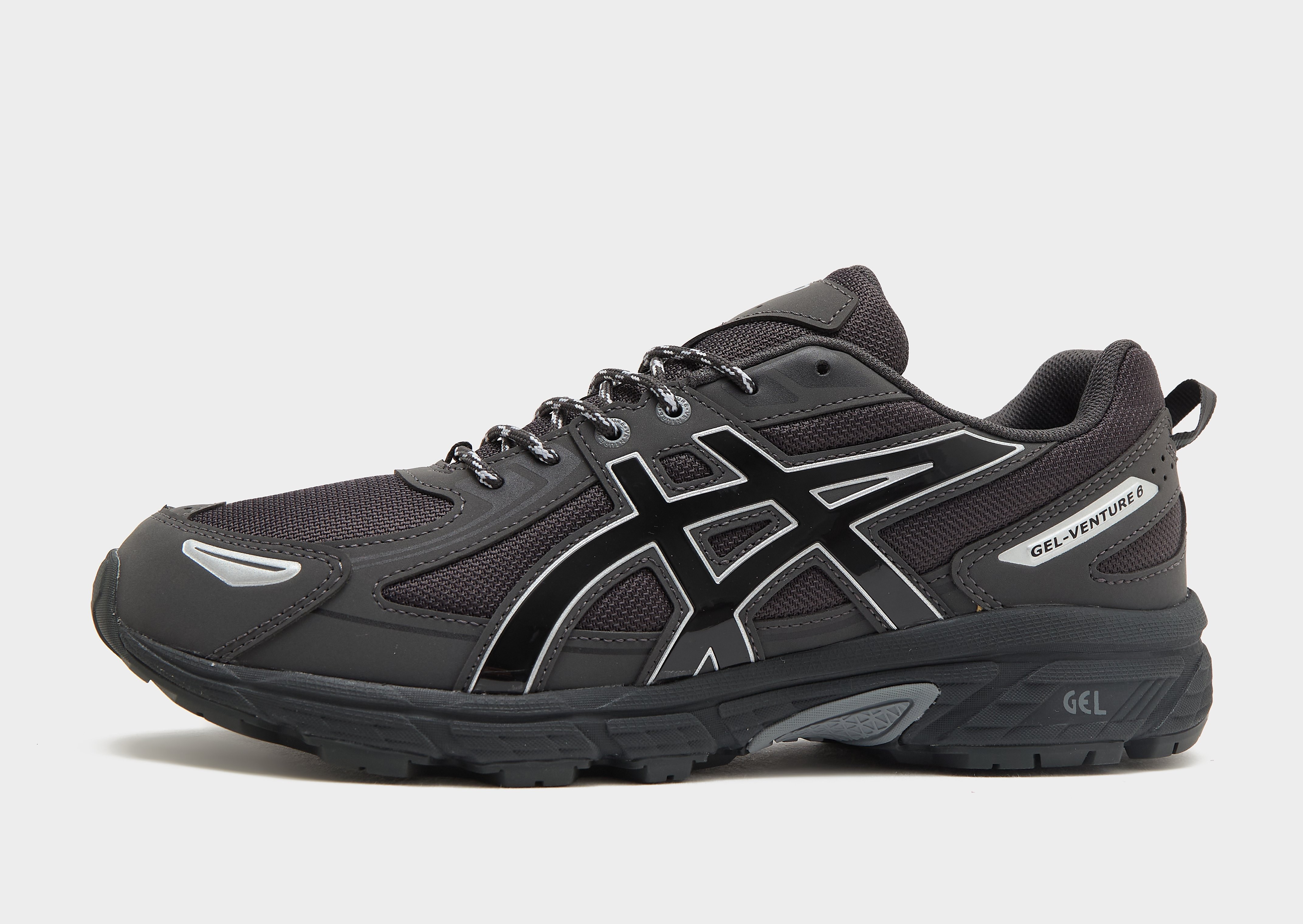 Asics Gel Venture 6 herensneaker zilver, zwart en grijs
