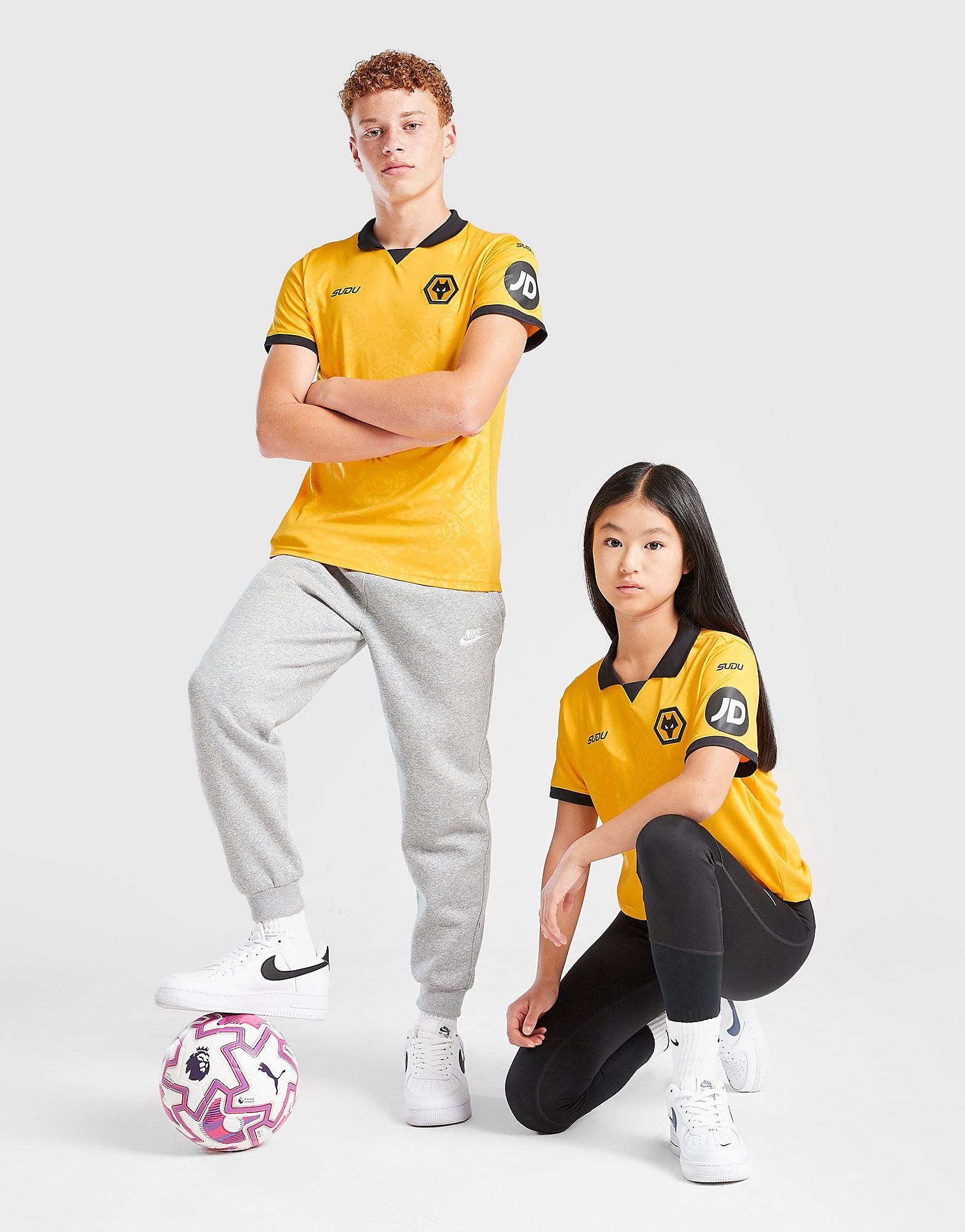 SUDU Wolverhampton Wanderers FC 202526 Home Shirt Jnr Yellow Yellow - vue 2