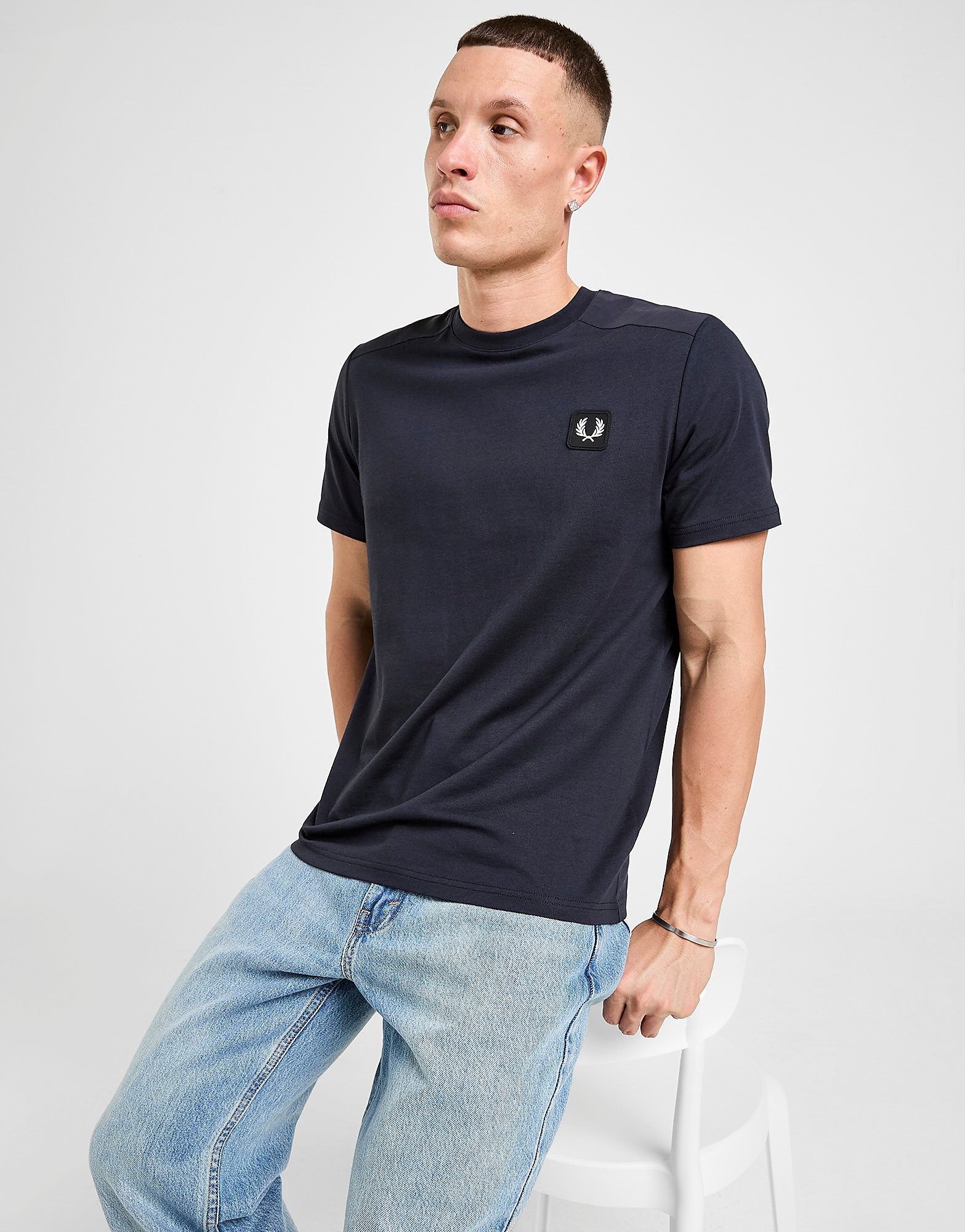 Fred Perry Badge Panel T Shirt