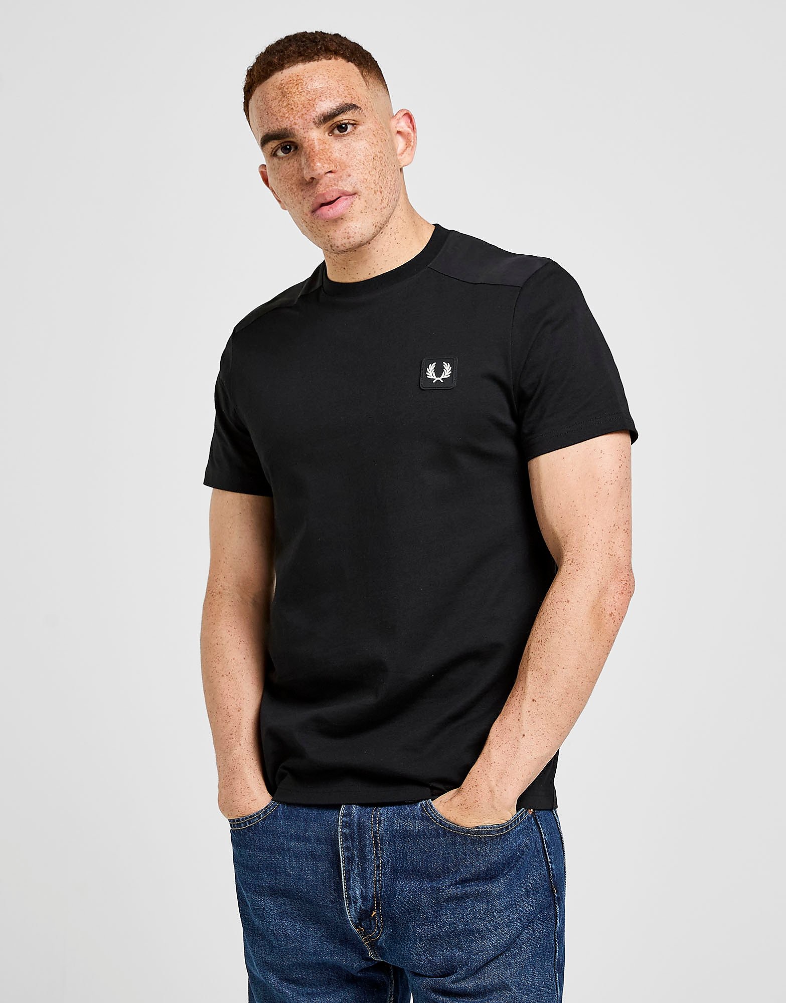 Fred Perry Badge Panel T Shirt