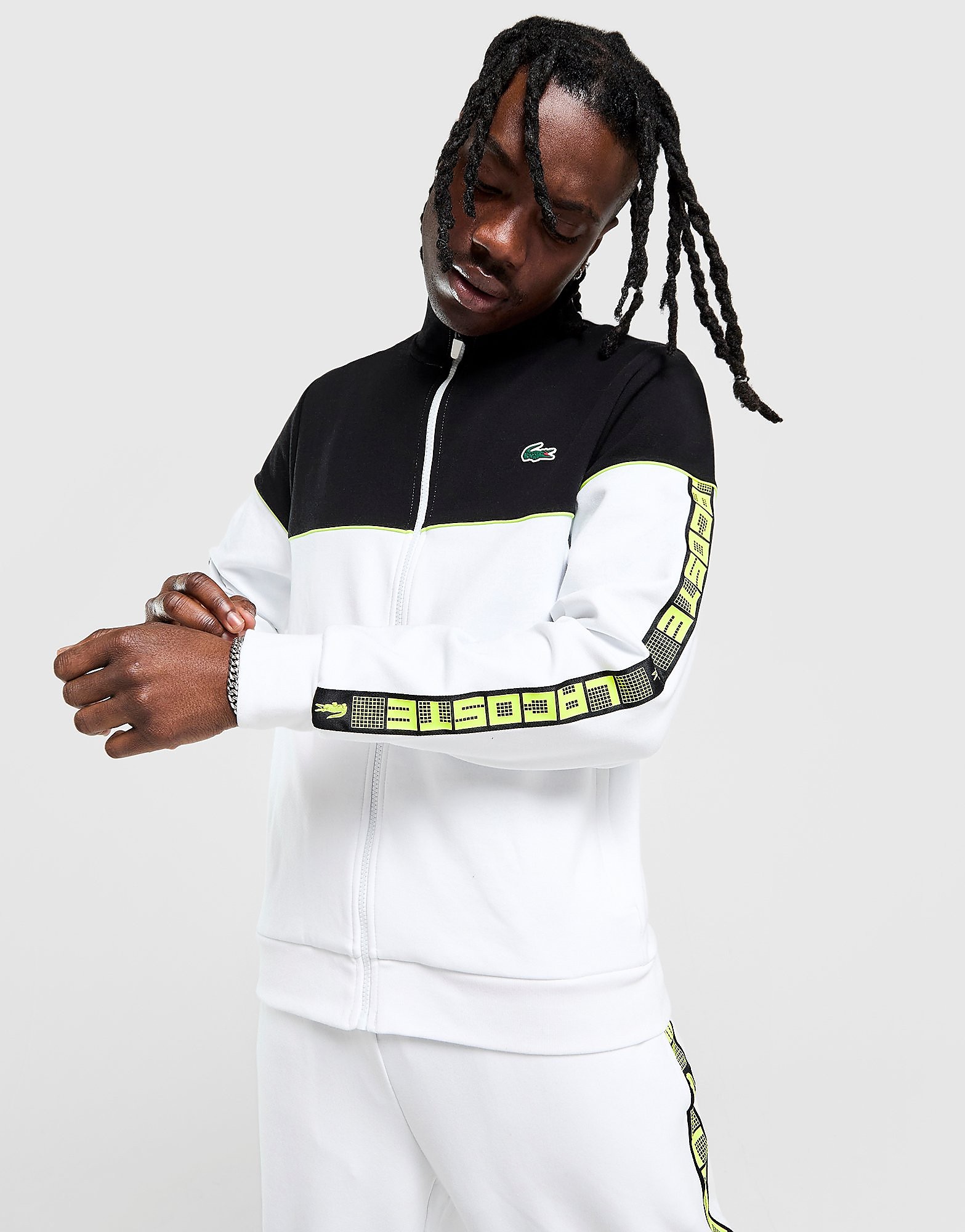 Lacoste Grid Tape Track Top