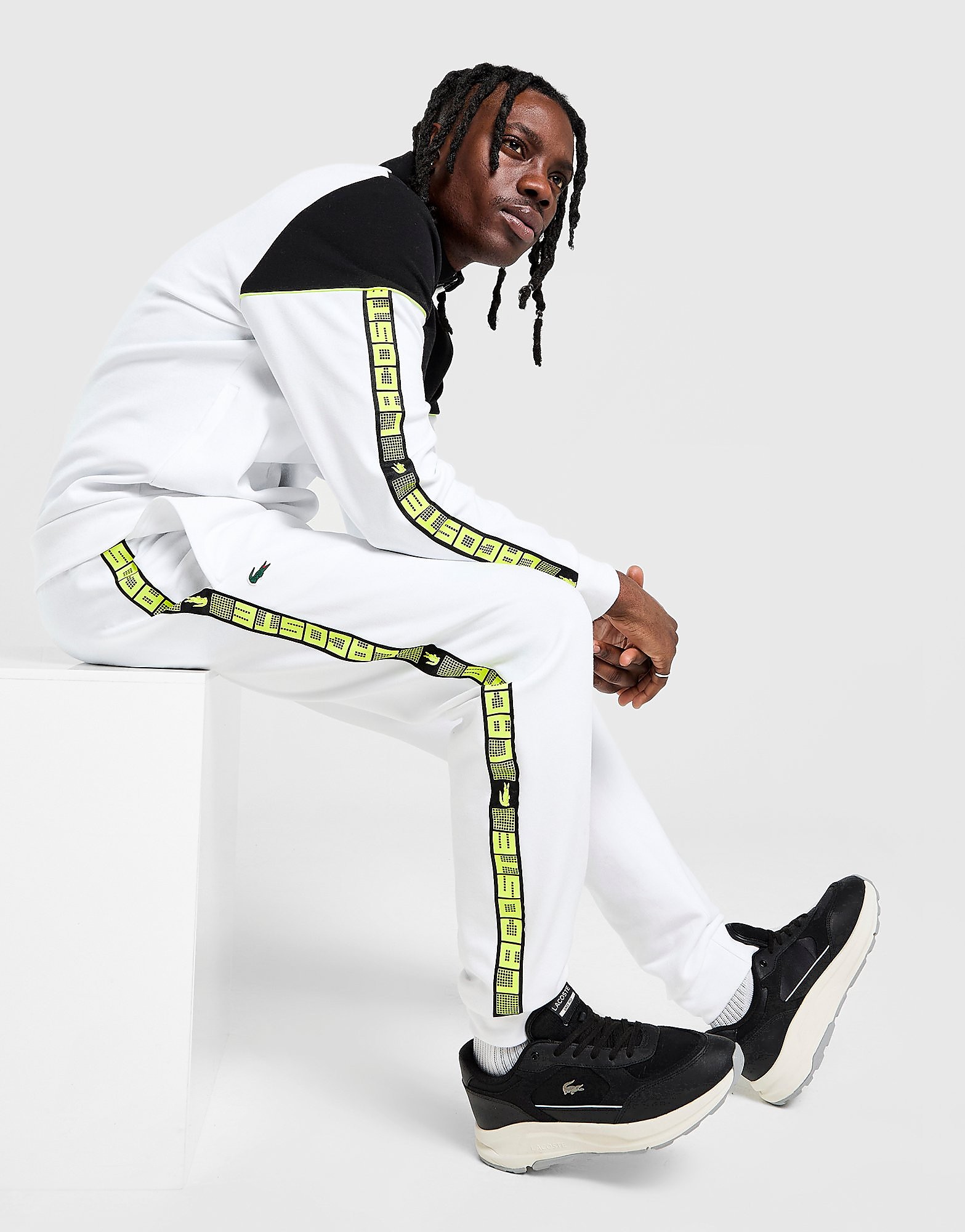 Lacoste Grid Tape Joggers