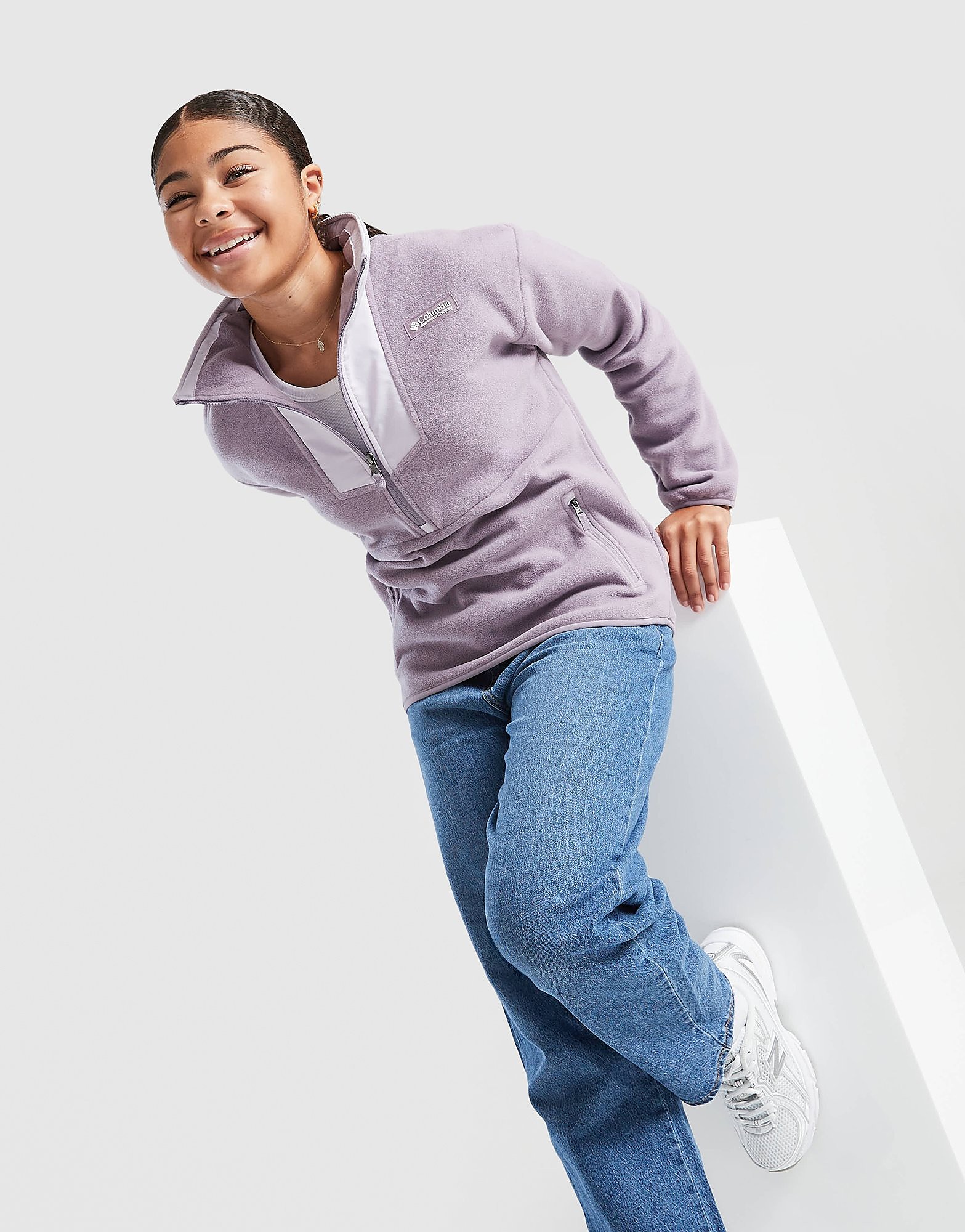 Columbia Girls' Sequoia Grove 12 Zip Fleece Junior Ghiacchio Ice Ghiacchio Ice - vue 2