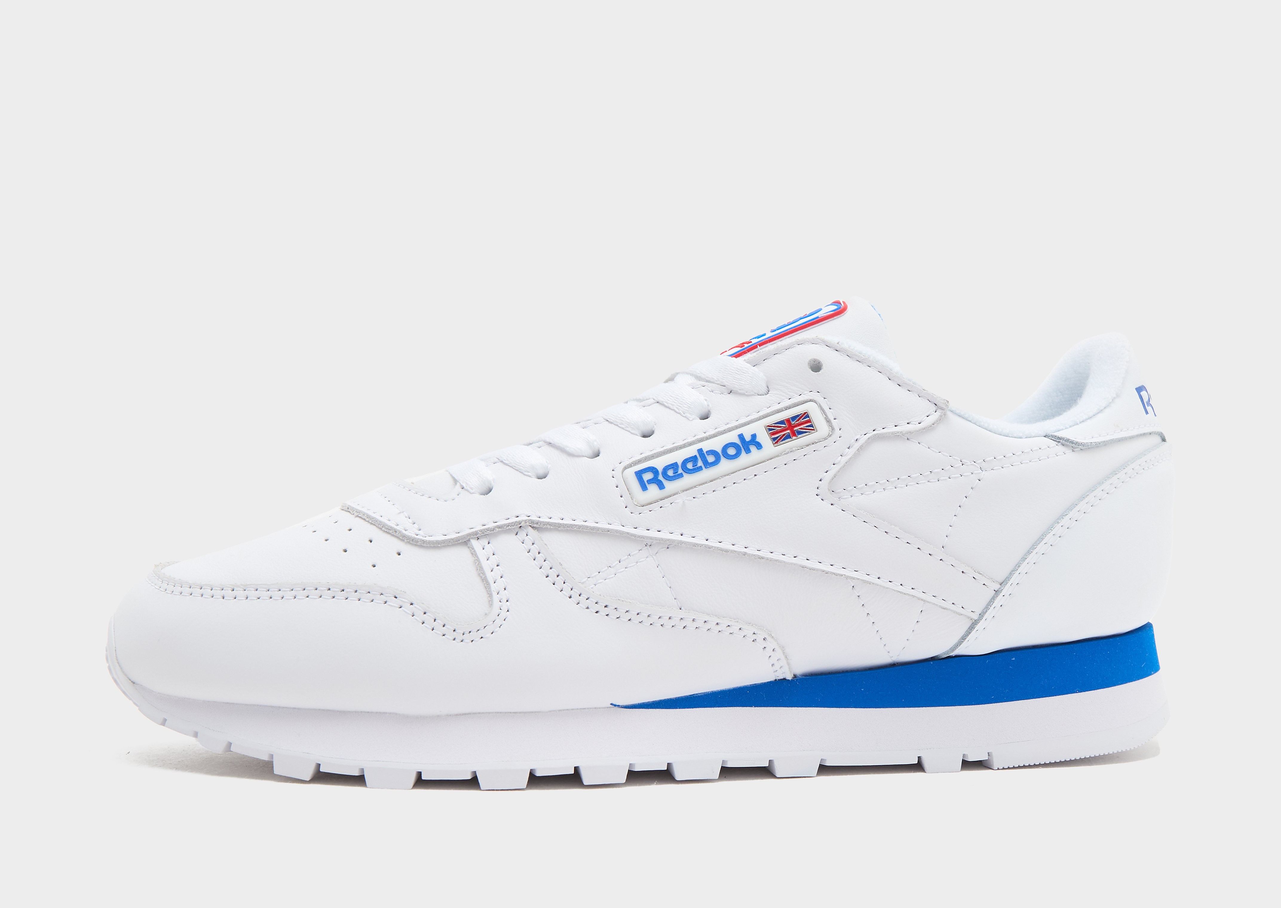 Reebok Classic Leather herensneaker wit en blauw
