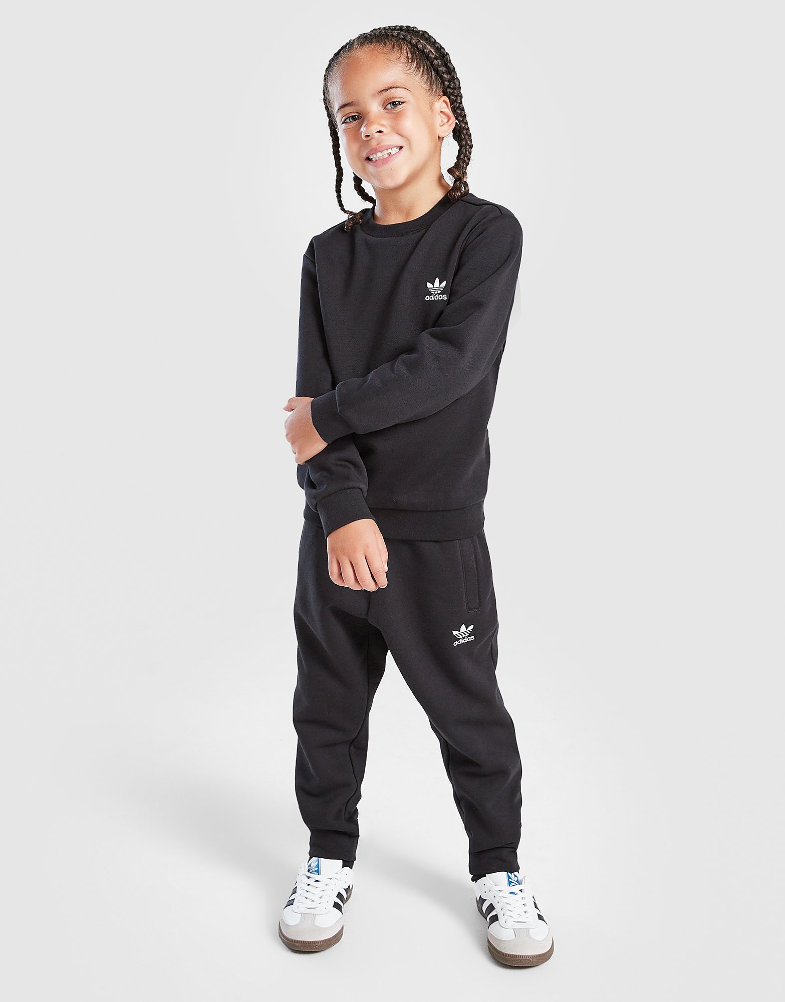adidas Originals Trefoil Essential Crew Tracksuit Children