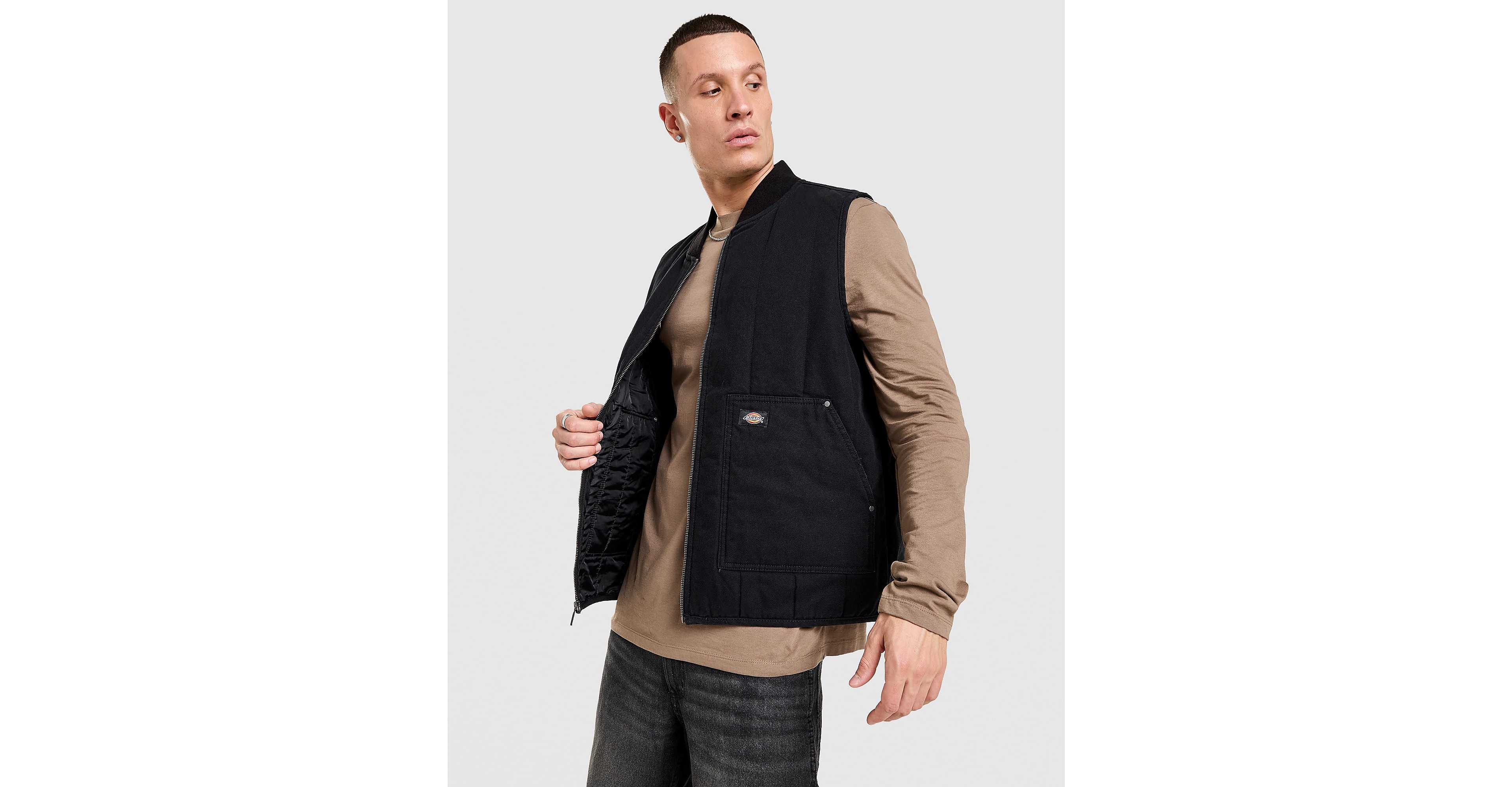Dickies Quilted Canvas Vest västar herr – bild 3