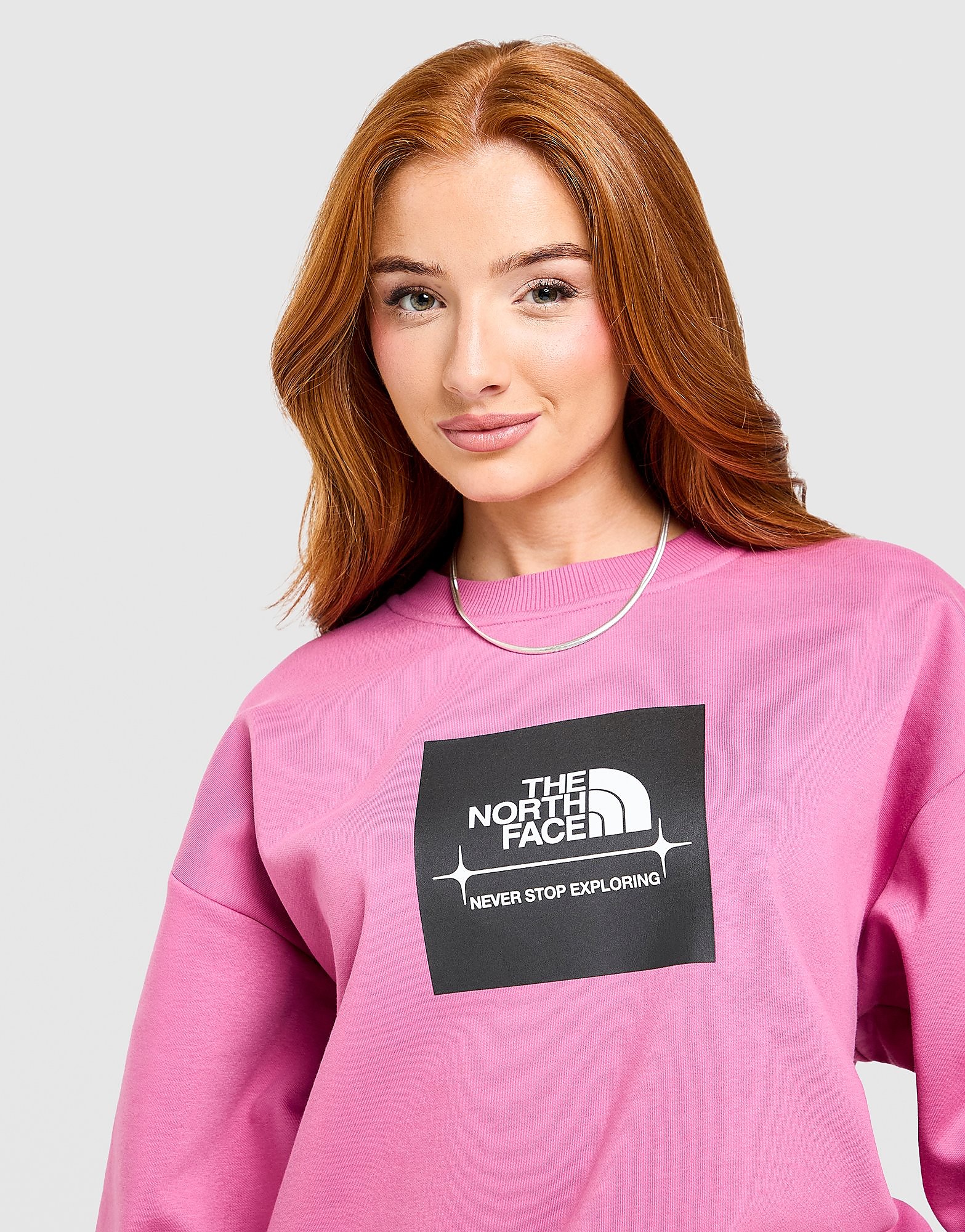 The North Face Box Crew Sweatshirt maron Maron
