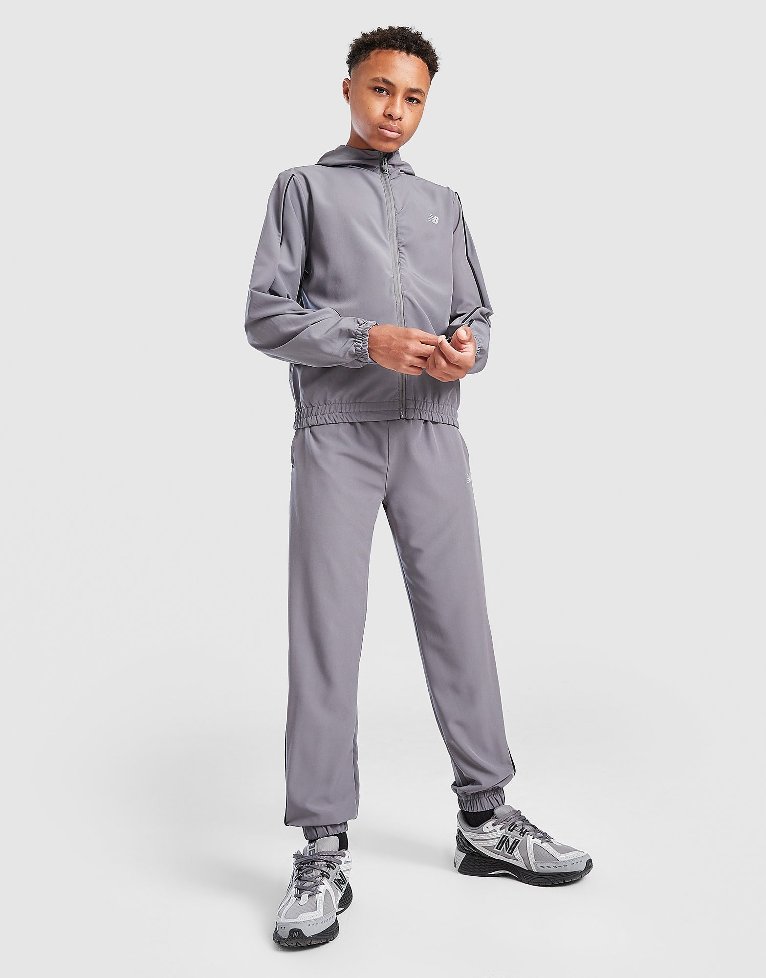 New Balance Track Woven Hooded Jacket Junior - vue 2