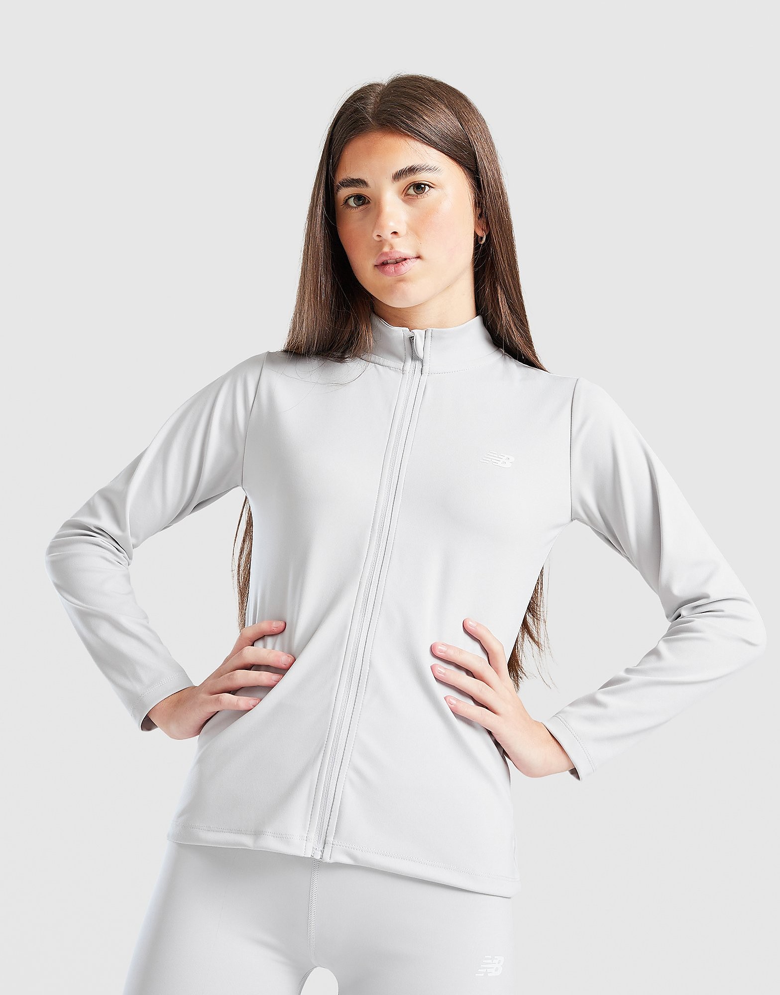 New Balance Girls' Fitness Full Zip Top Junior