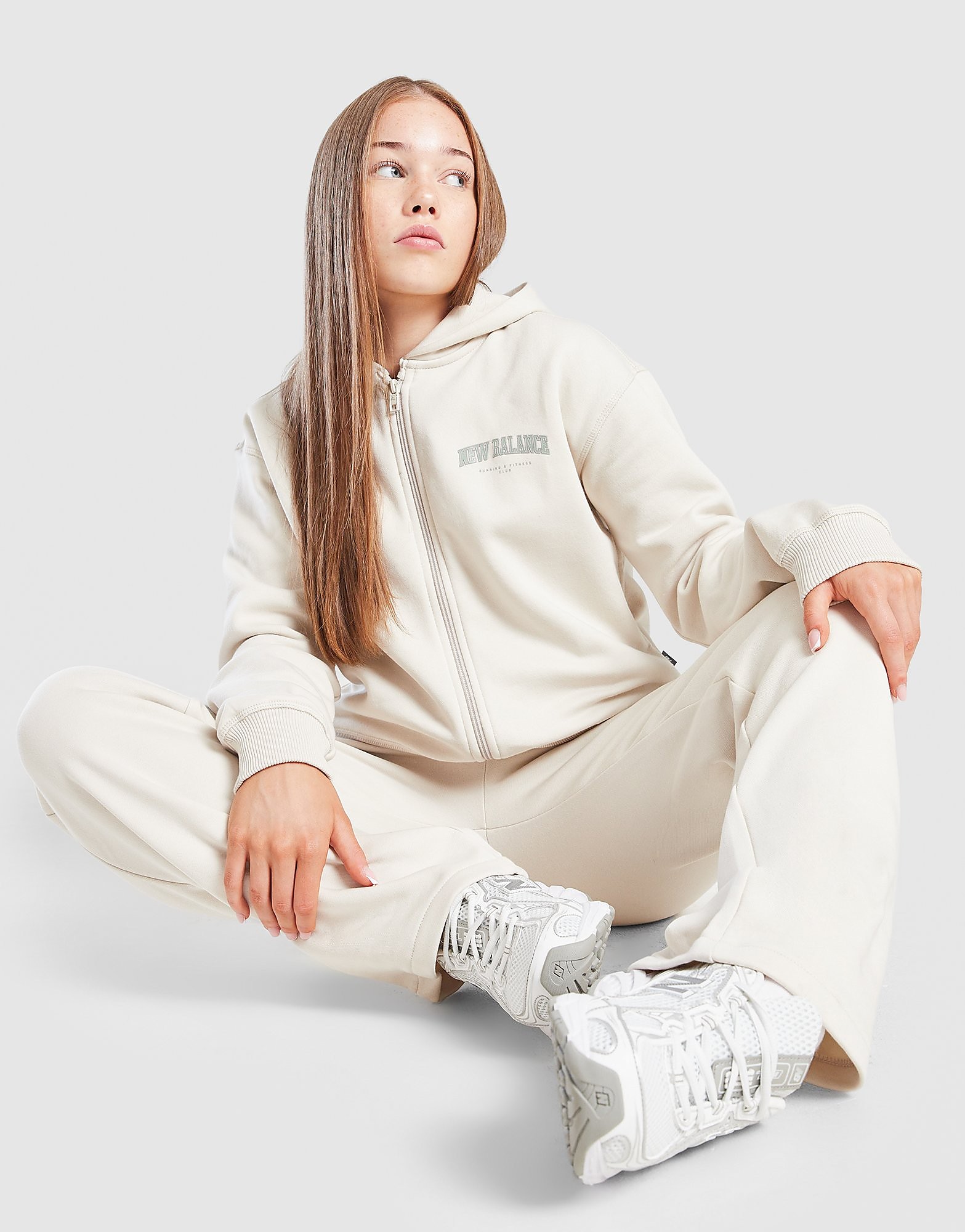 New Balance Sweat zippé intégral Varsity Fille Junior