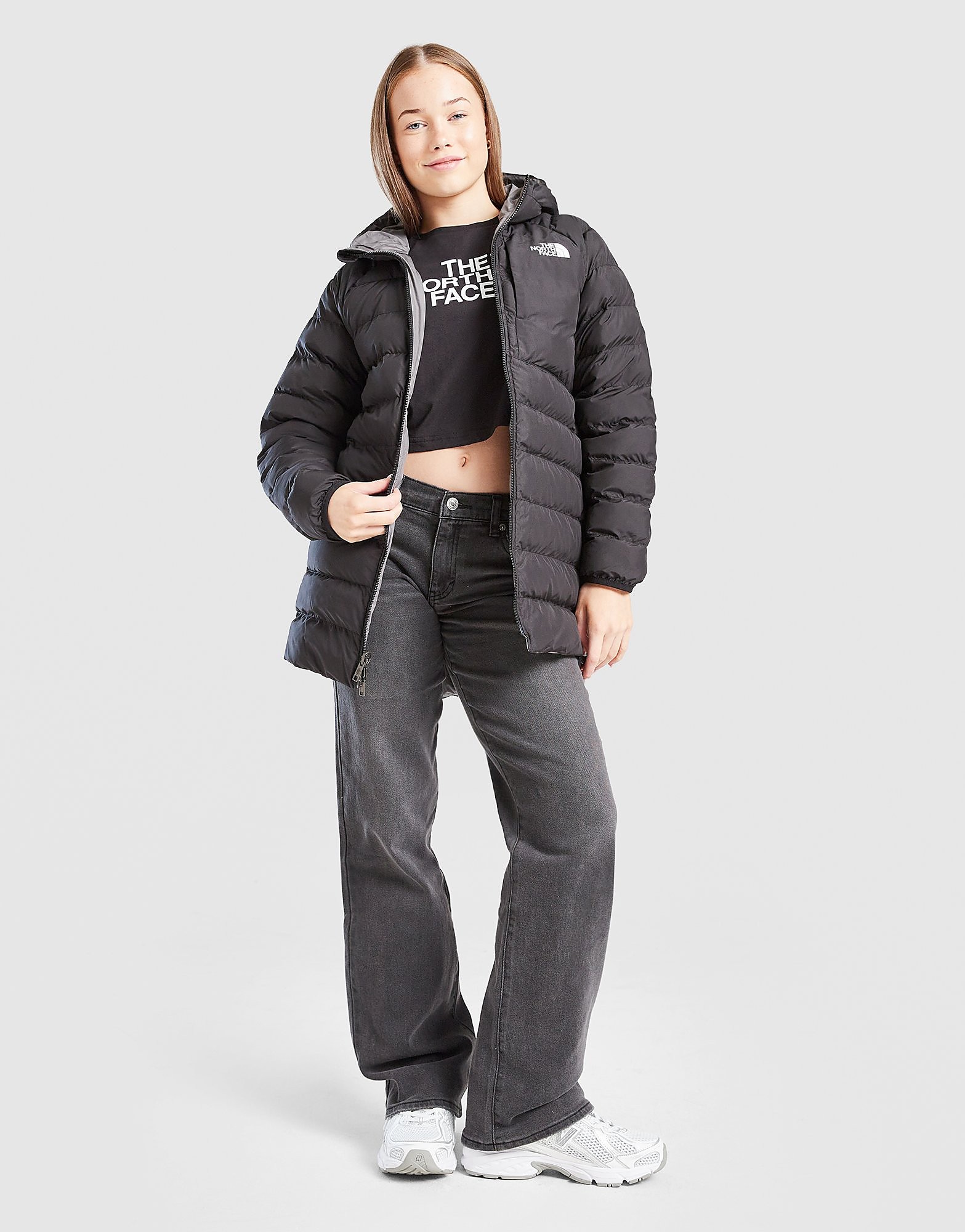 The North Face Girls' Reversible Perrito Parka Jacket Junior