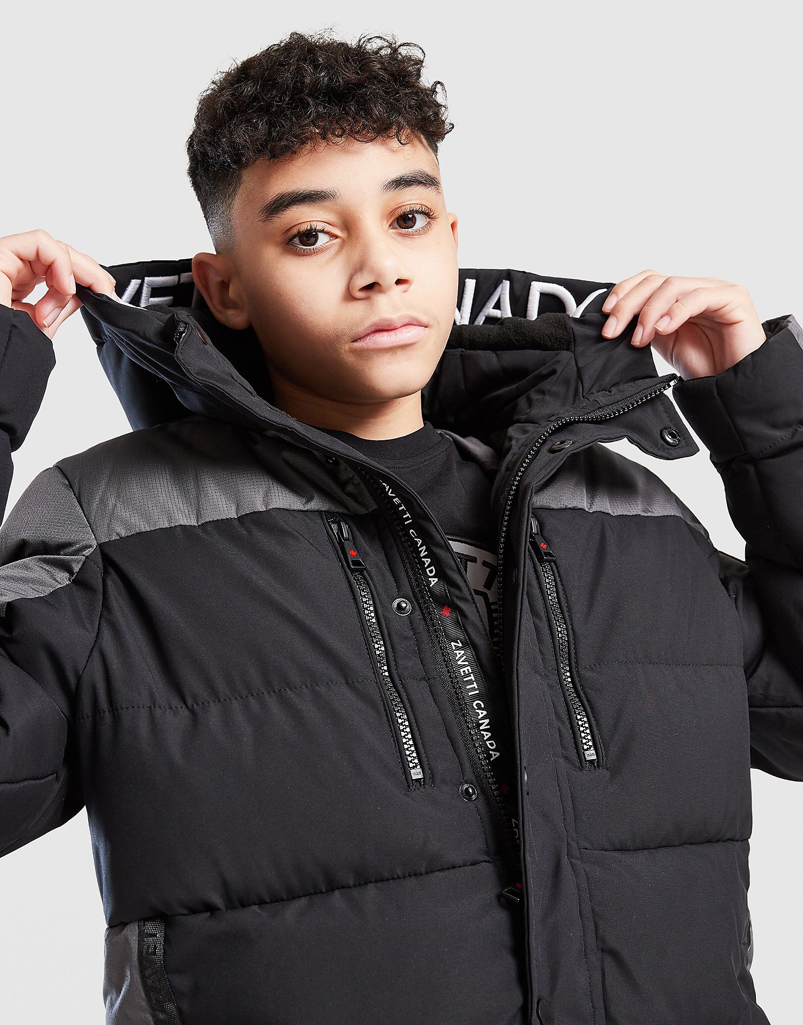 Zavetti Canada Raffino Colour Block Parka Jacket Junior