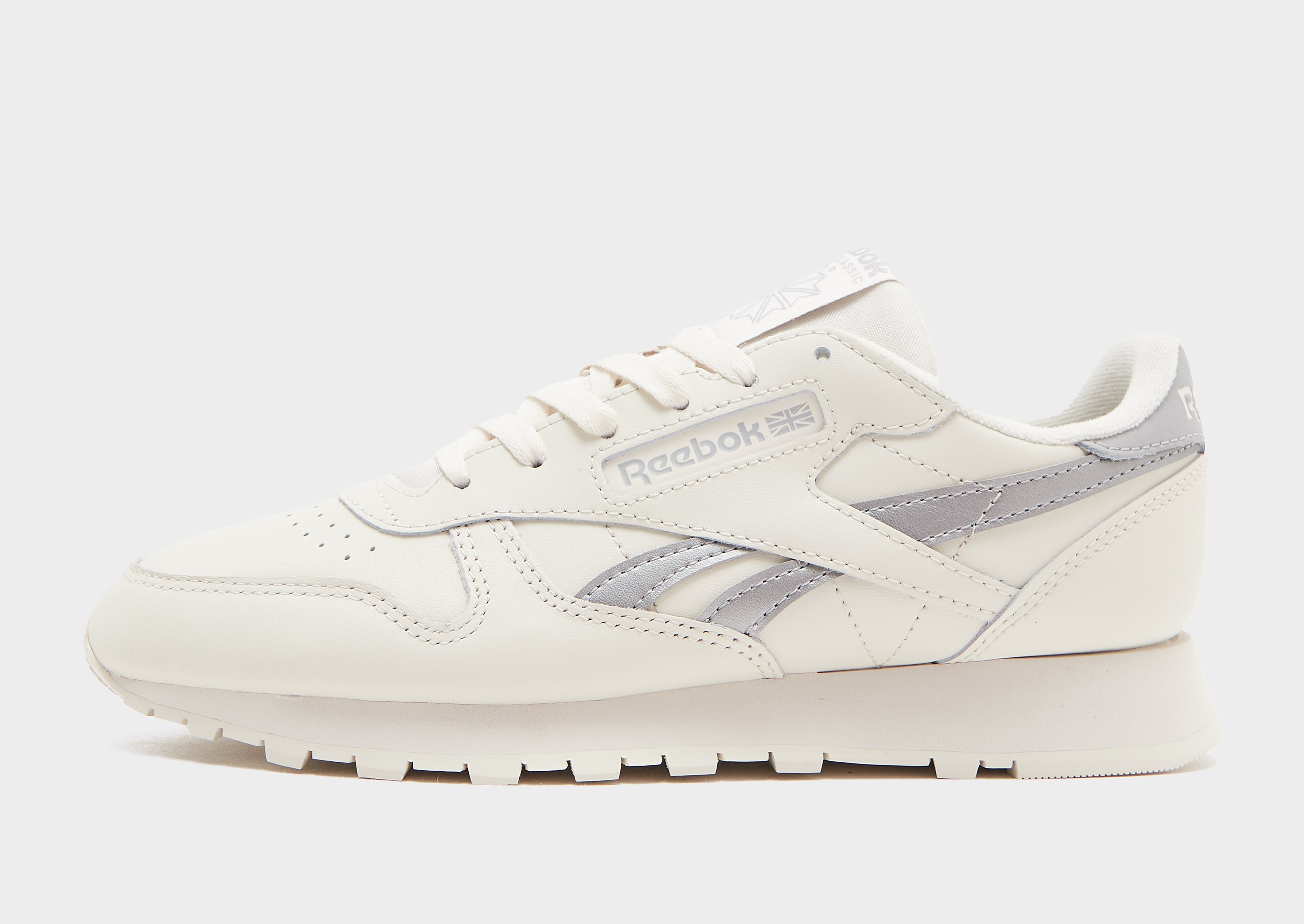 Reebok Classic Leather damessneaker beige en grijs