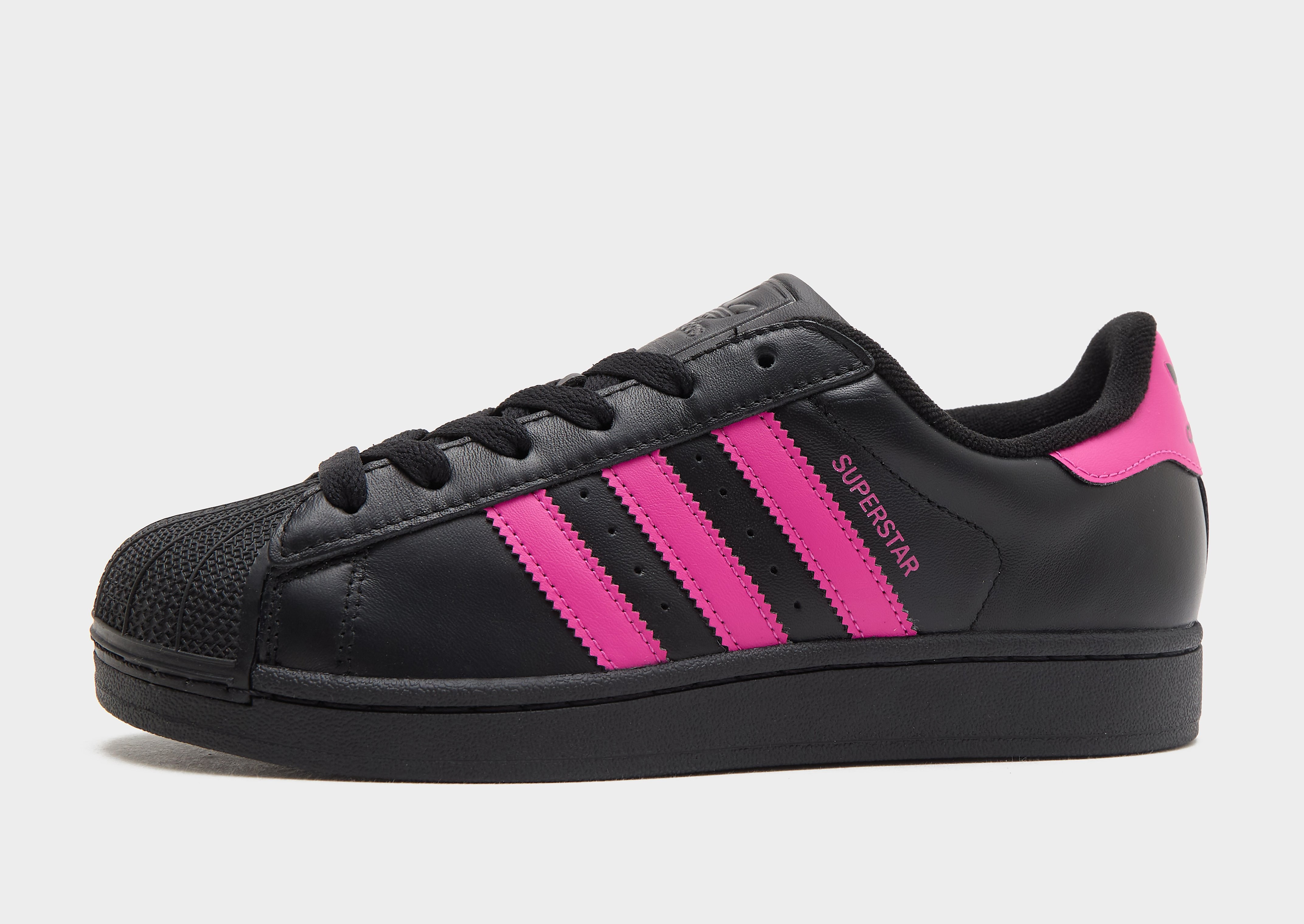 Adidas Superstar damessneaker zwart en paars