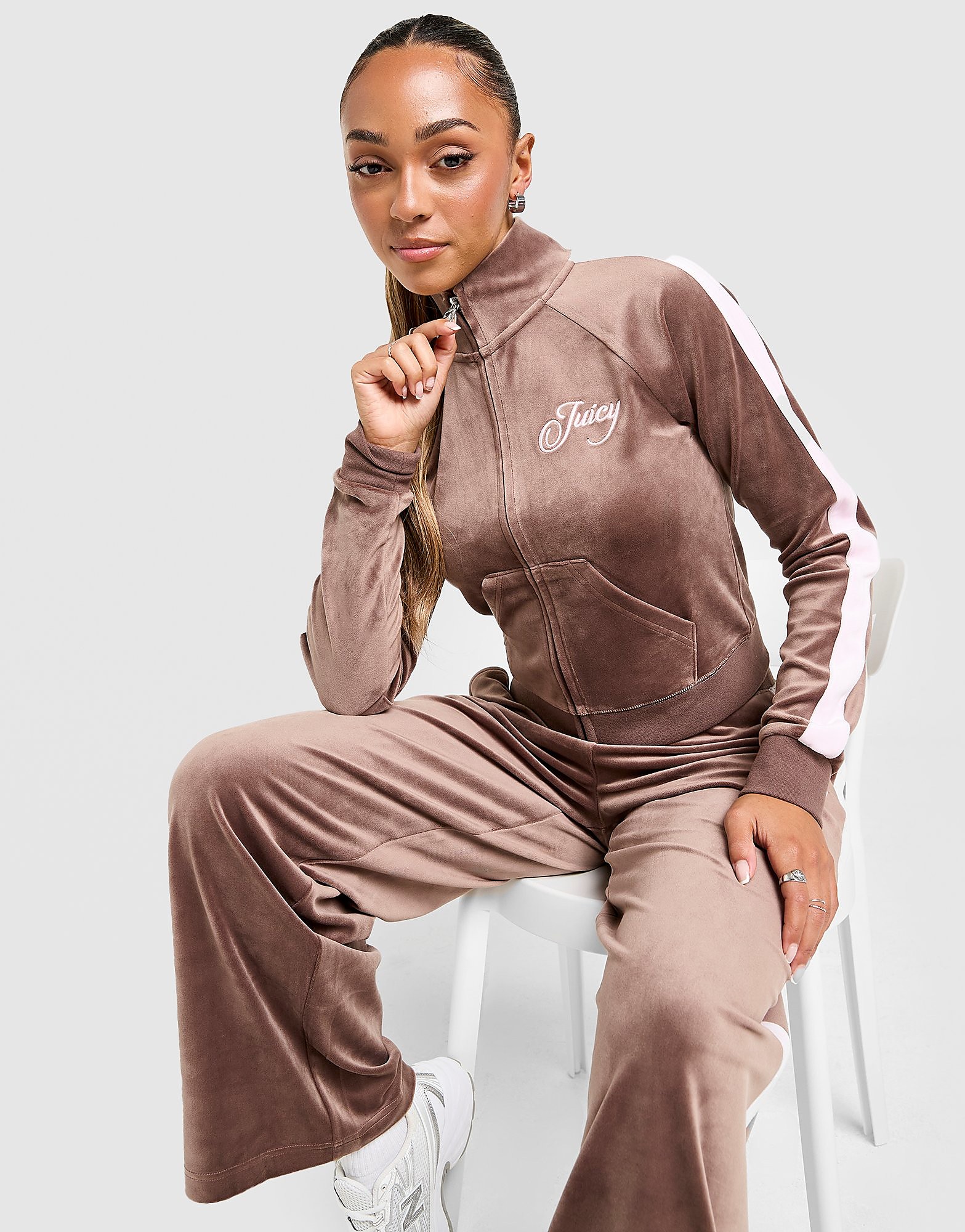 JUICY COUTURE Script Velour Track Top - vue 3