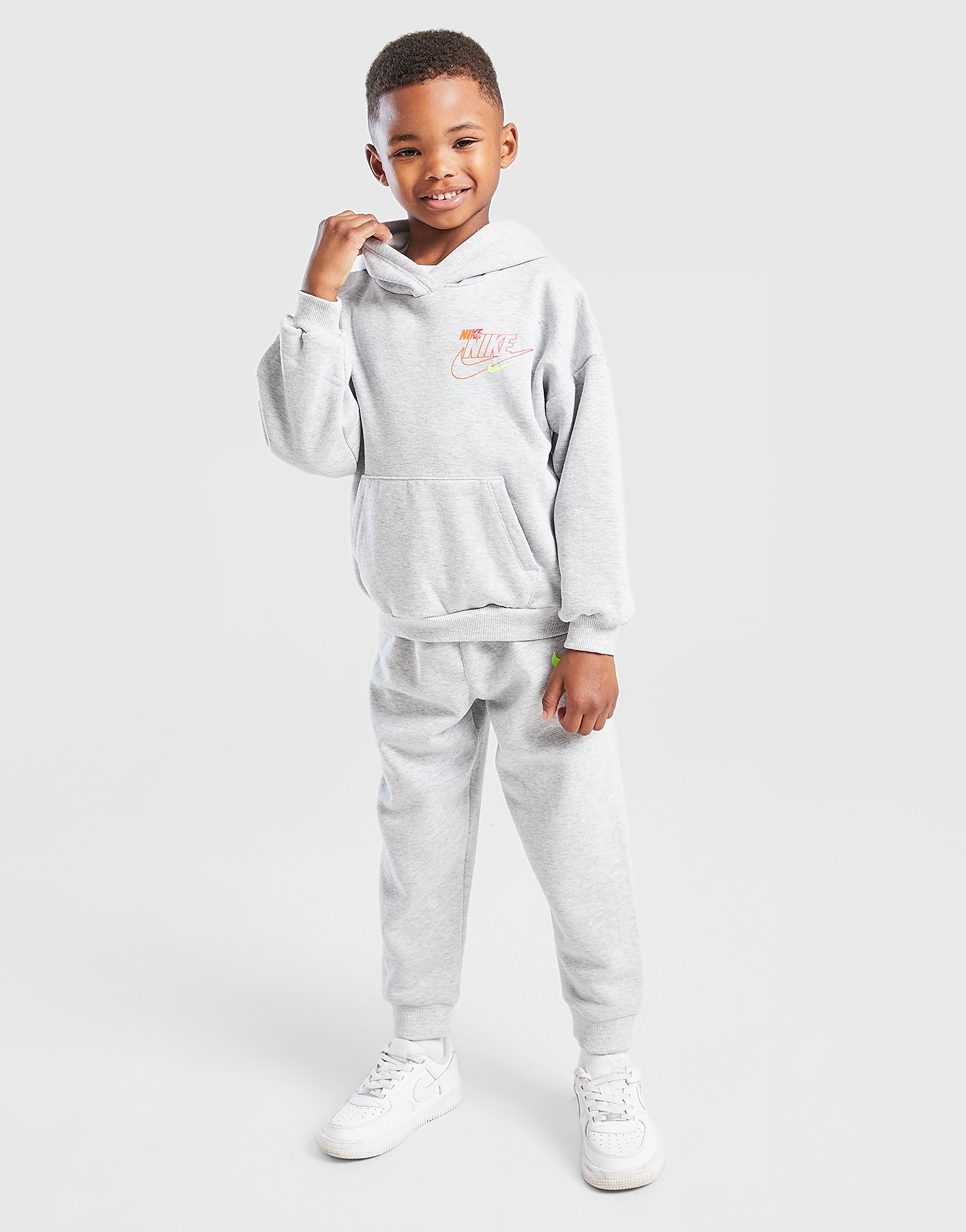 Nike Glow Repeat Swoosh Hooded Tracksuit Children