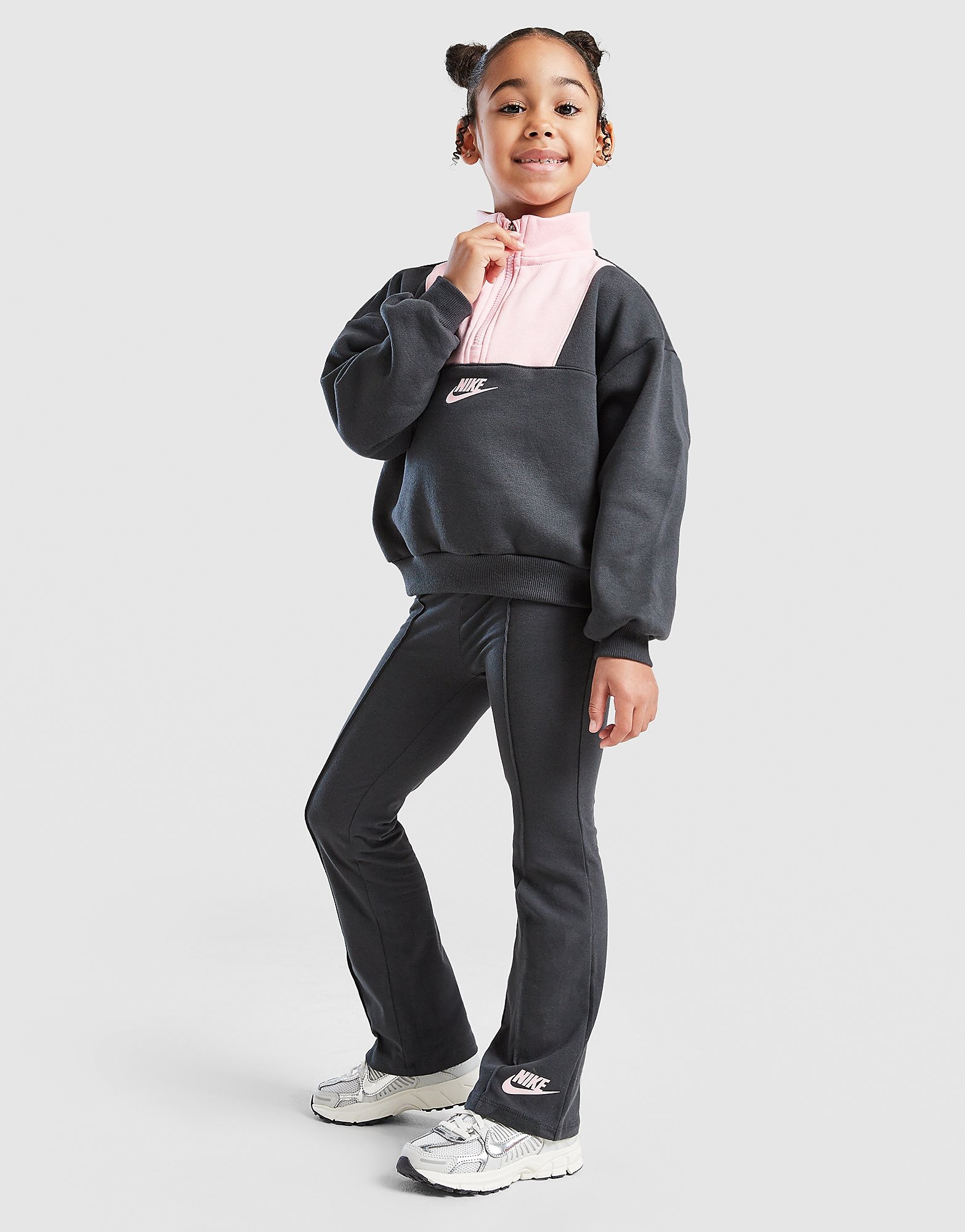 Nike Girls' 14 Zip Colour Block Tracksuit Children