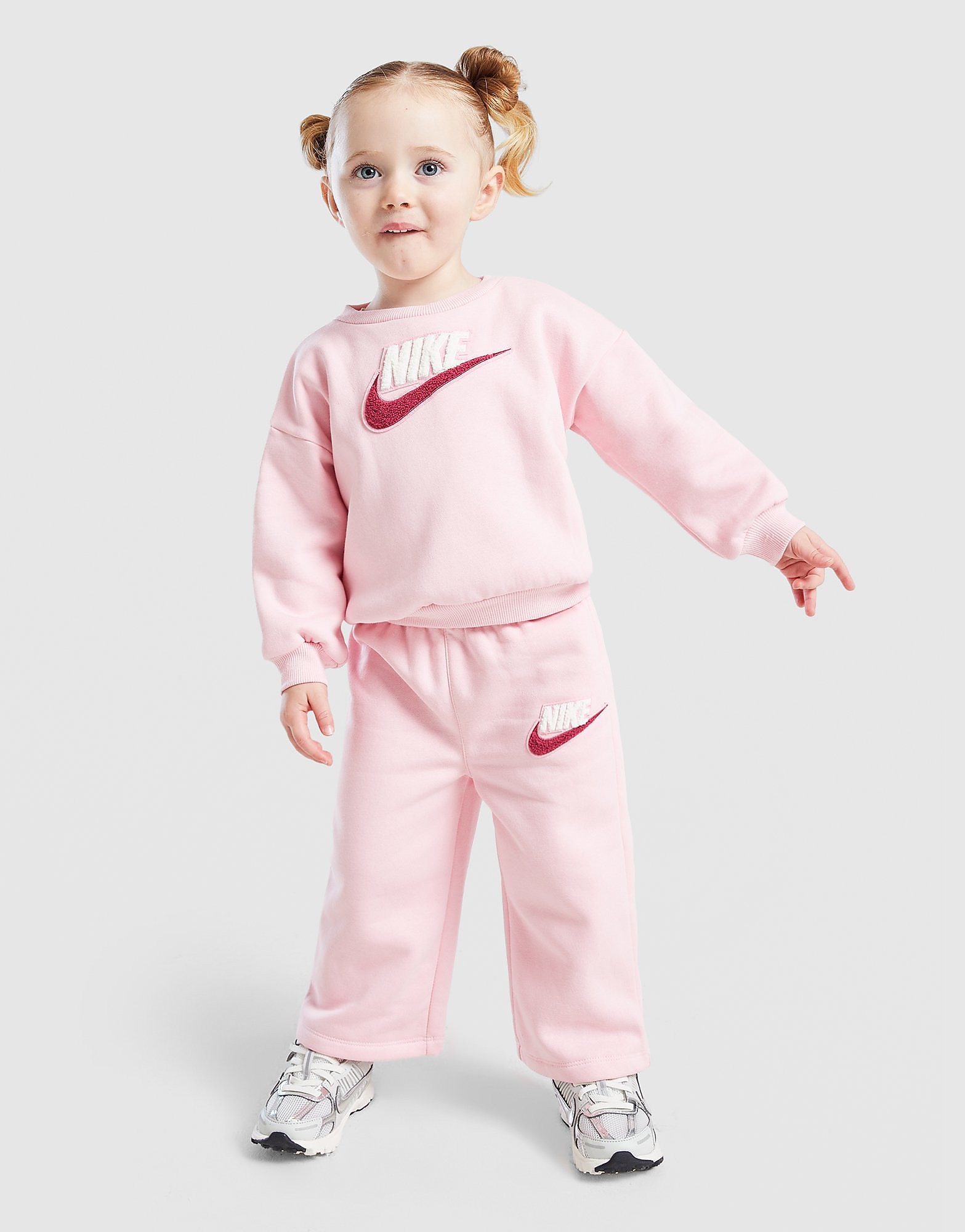Nike Girls' Chenille Crew Tracksuit Infant