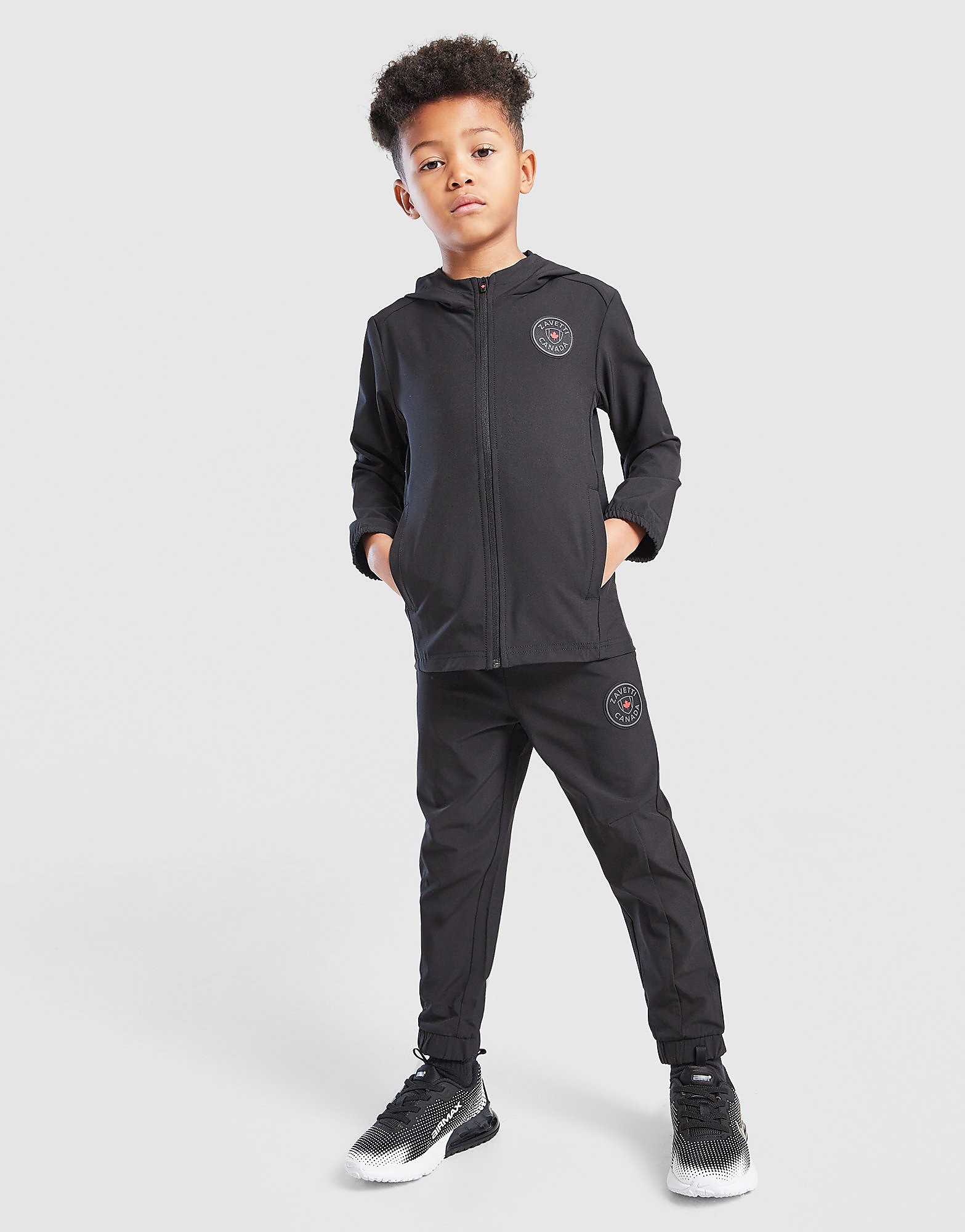 Zavetti Canada Vrano Woven Full Zip Tracksuit Children