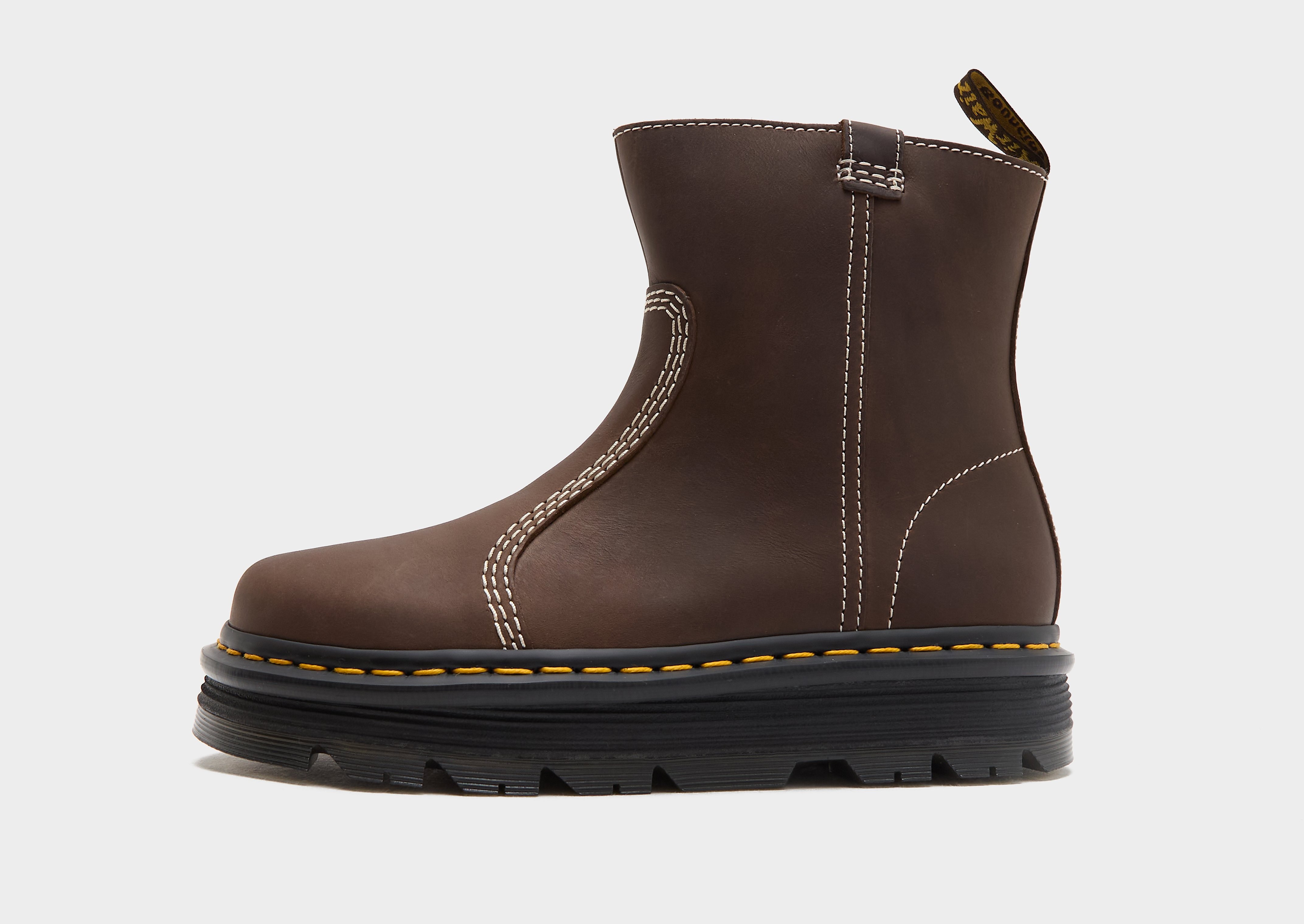 Dr.+Martens+Bottes+Rigger+Zebzag+Femme+-+Marron,+Marron