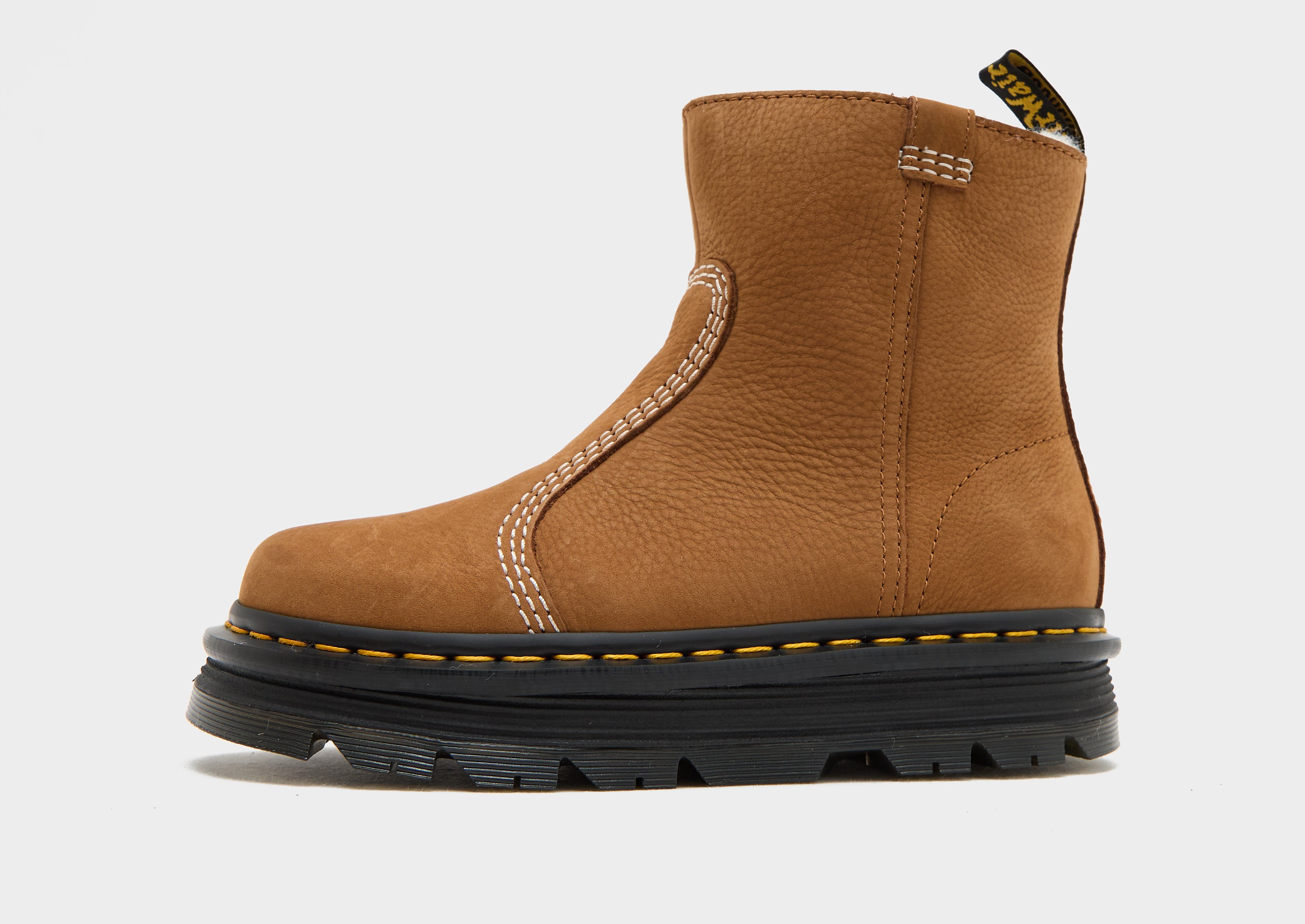 Dr.+Martens+Bottes+Rigger+Zebzag+Femme+-+Marron,+Marron