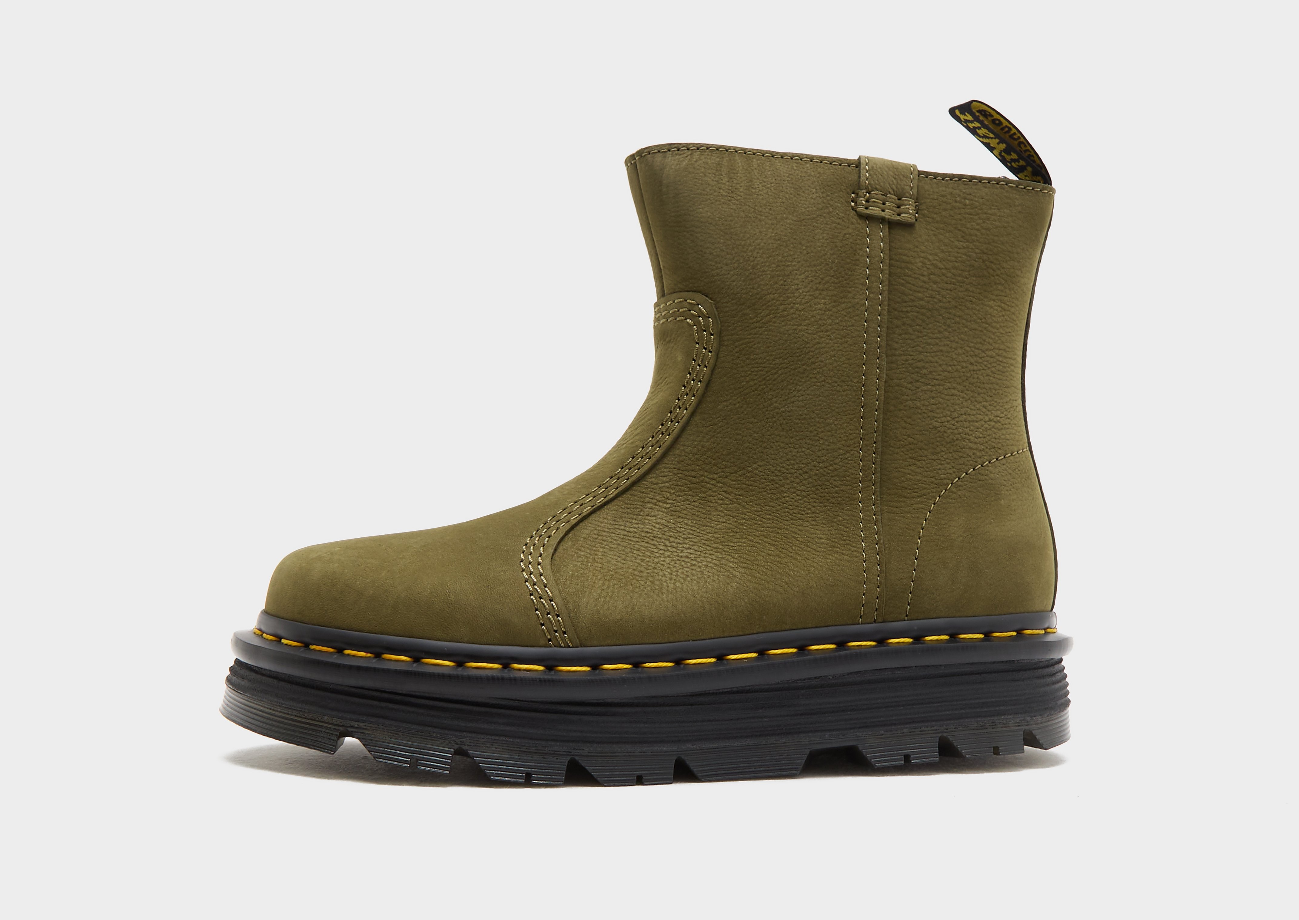 Dr.+Martens+Bottes+Rigger+Zebzag+Femme+-+Vert,+Vert