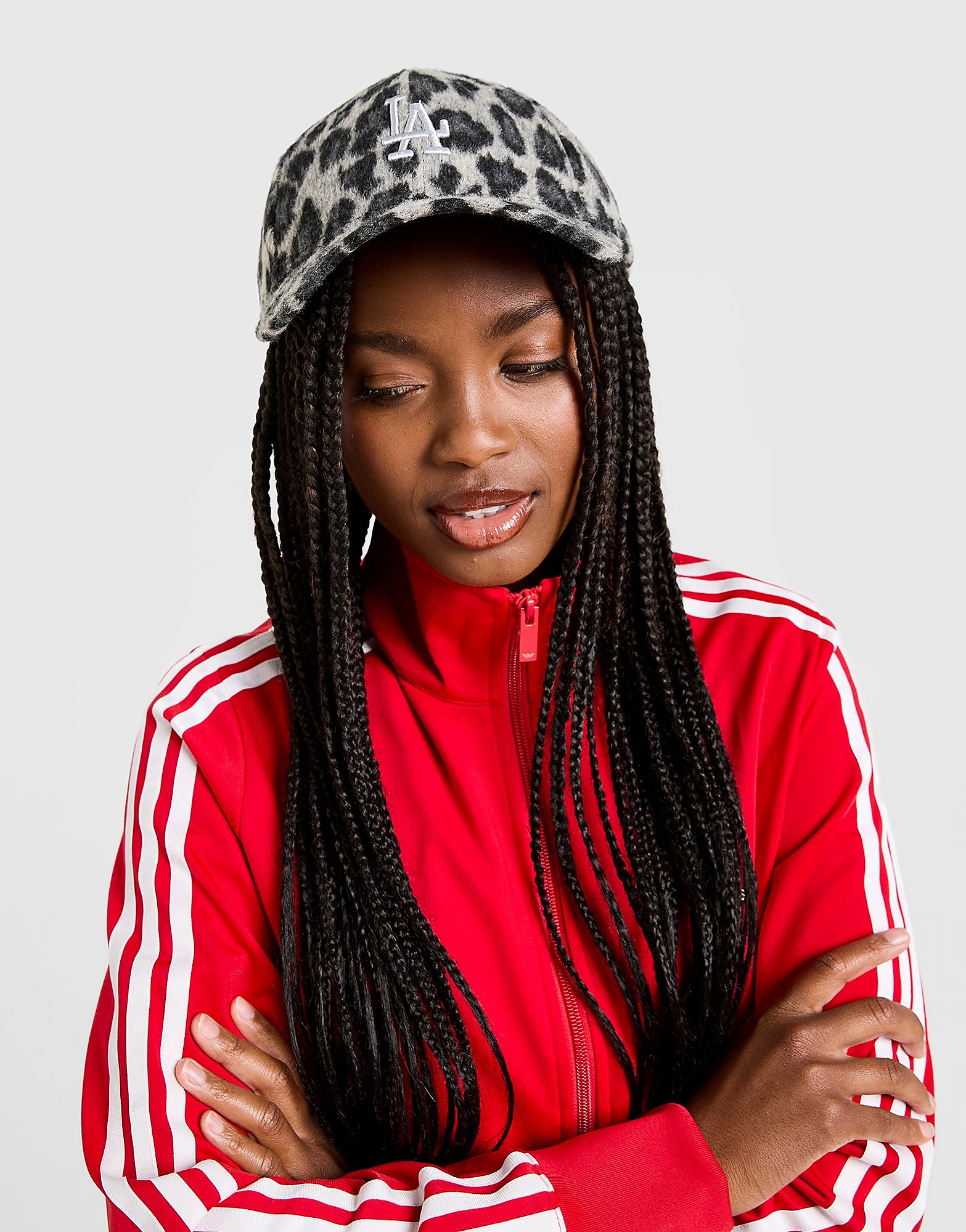 New Era Wmns Cosy Animal 9Forty - Cappellino Da Donna Regolabile La Dodgers Grigio, Taglia: Unica-image