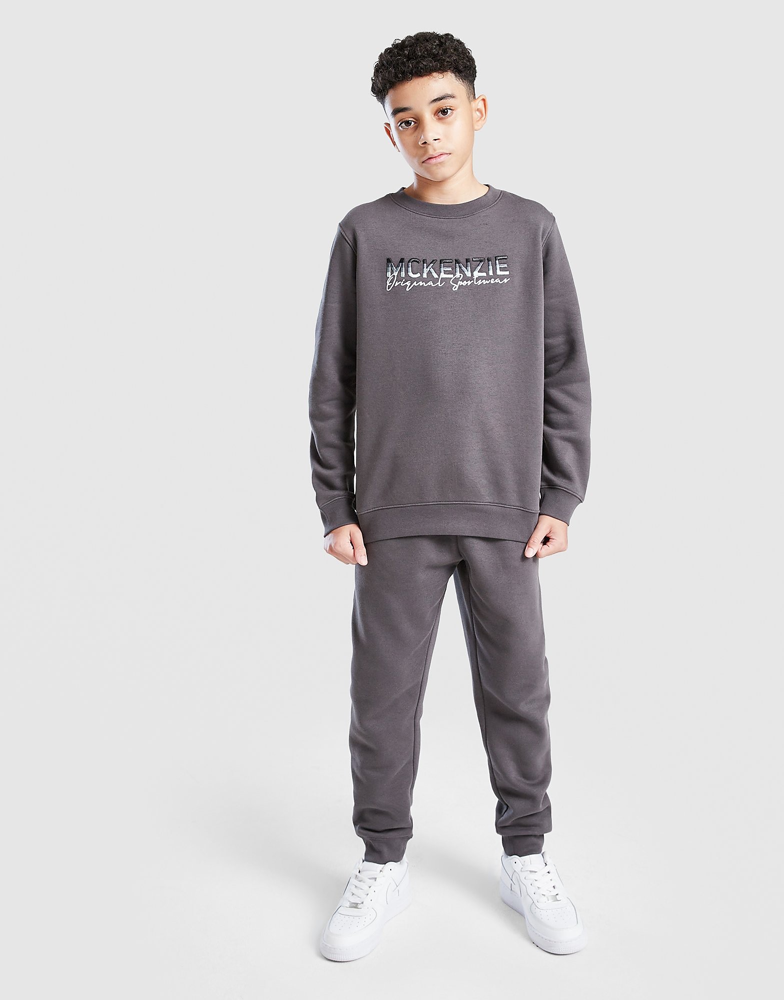 McKenzie Casson Fleece Crew Tracksuit Junior Ecru Tint Ecru Tint - vue 2