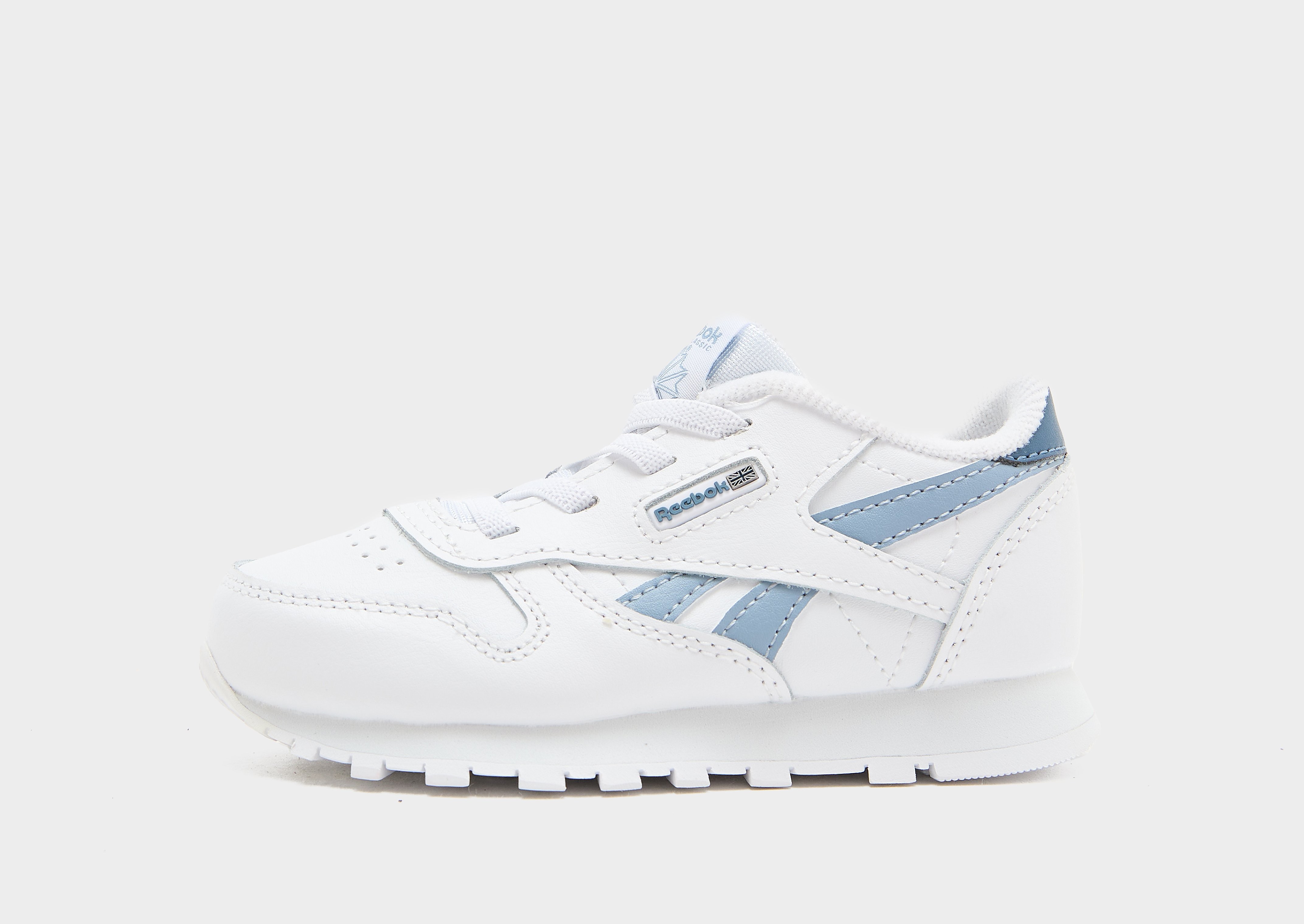 Reebok Classic Leather babysneaker wit en blauw