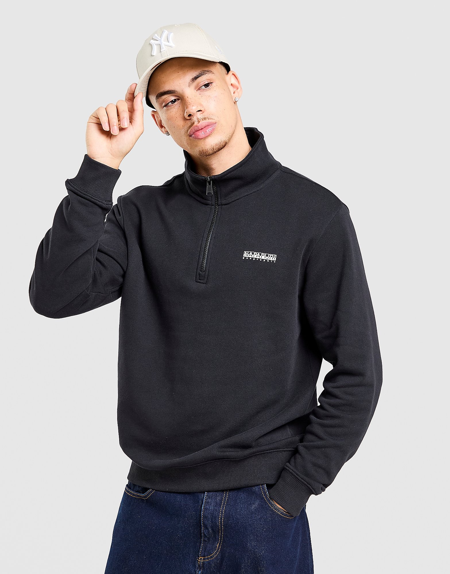 Napapijri Left Chest Terry 12 Zip Sweatshirt
