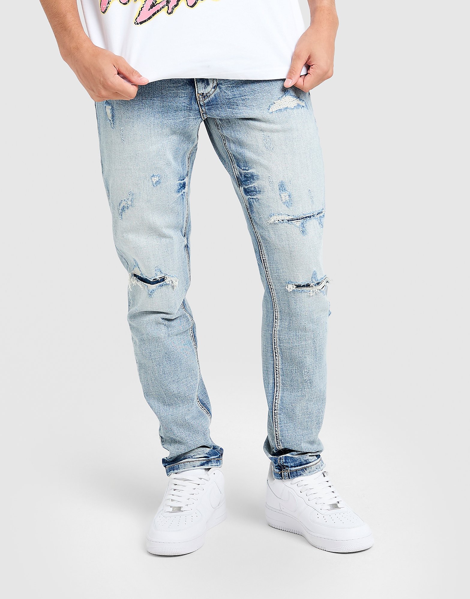 Supply & Demand Omar Slim Ripped Jeans
