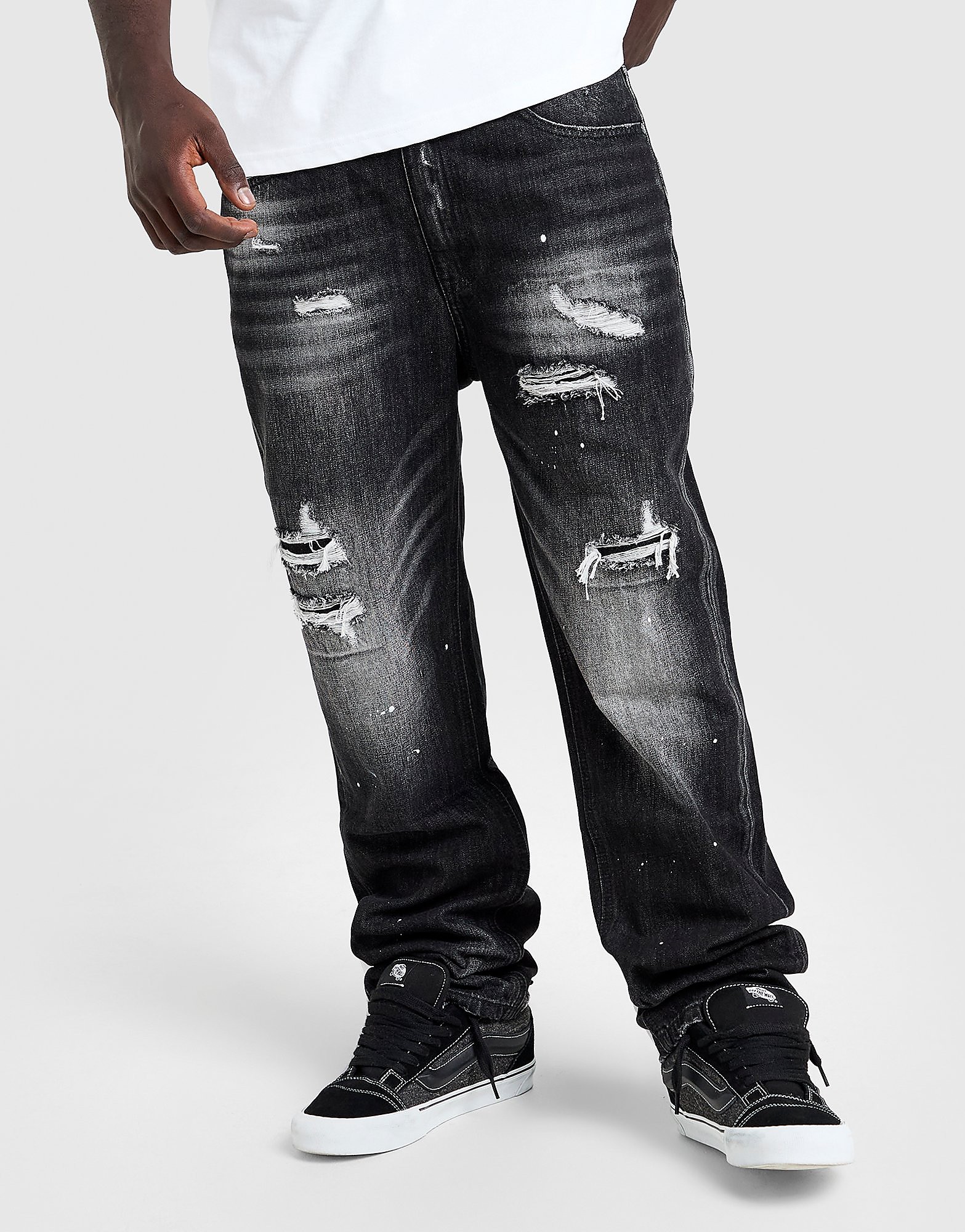 Supply & Demand Etch Relaxed Ripped Jeans - vue 2