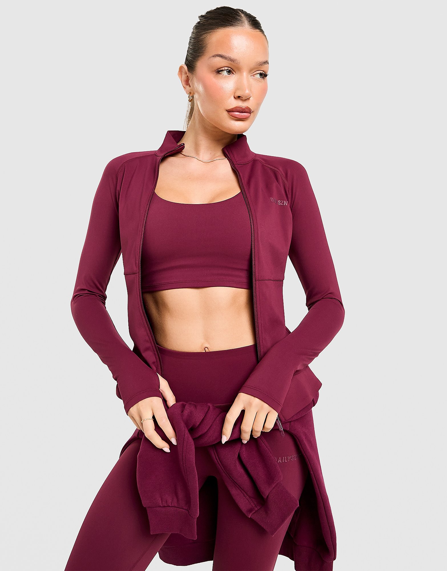 DAILYSZN Full Zip Fit Top Ecru Tint Ecru Tint - vue 2