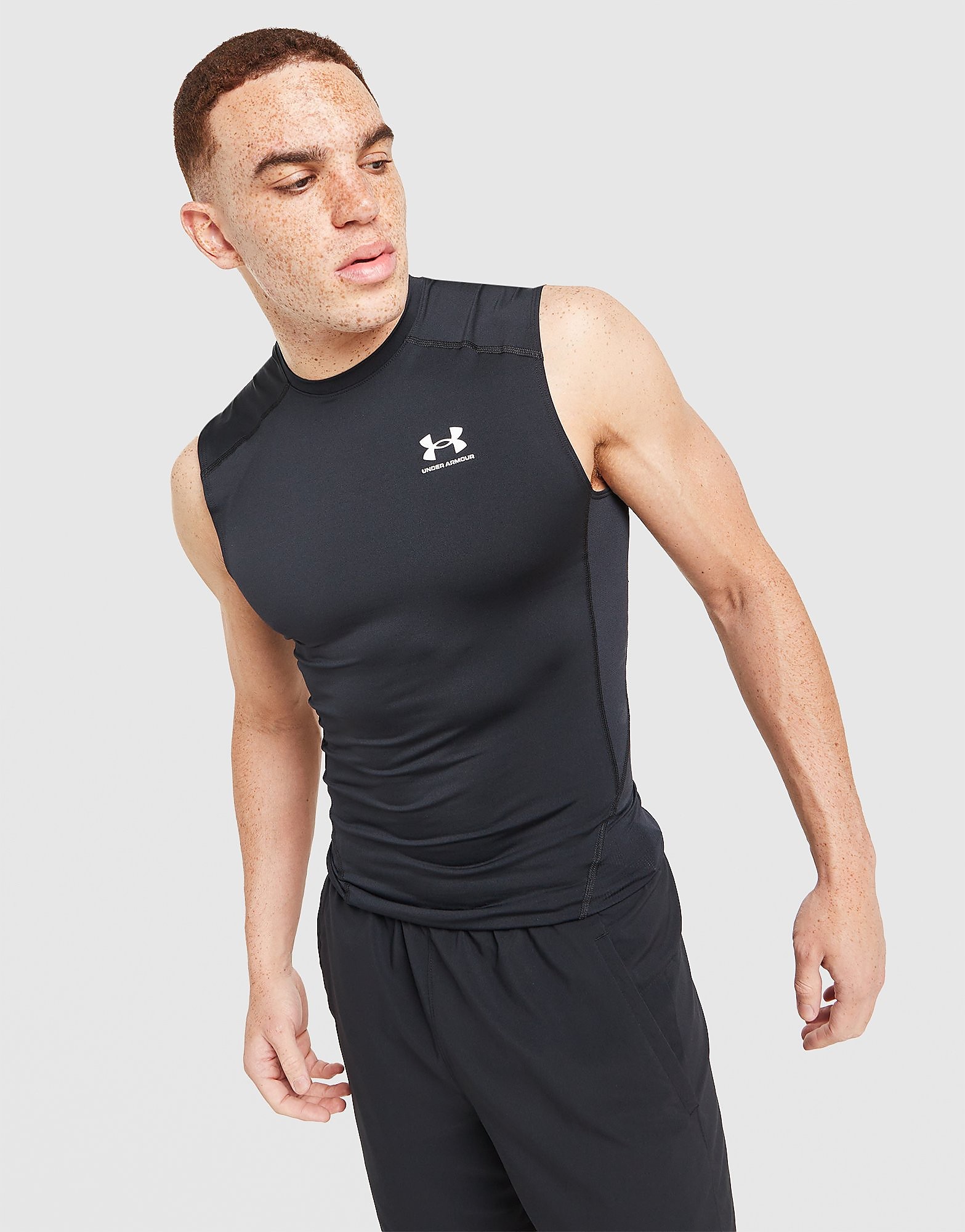 Under Armour Uomo Nero Mens Heatgear Compression Vest Taglia XXL, JD Sports
