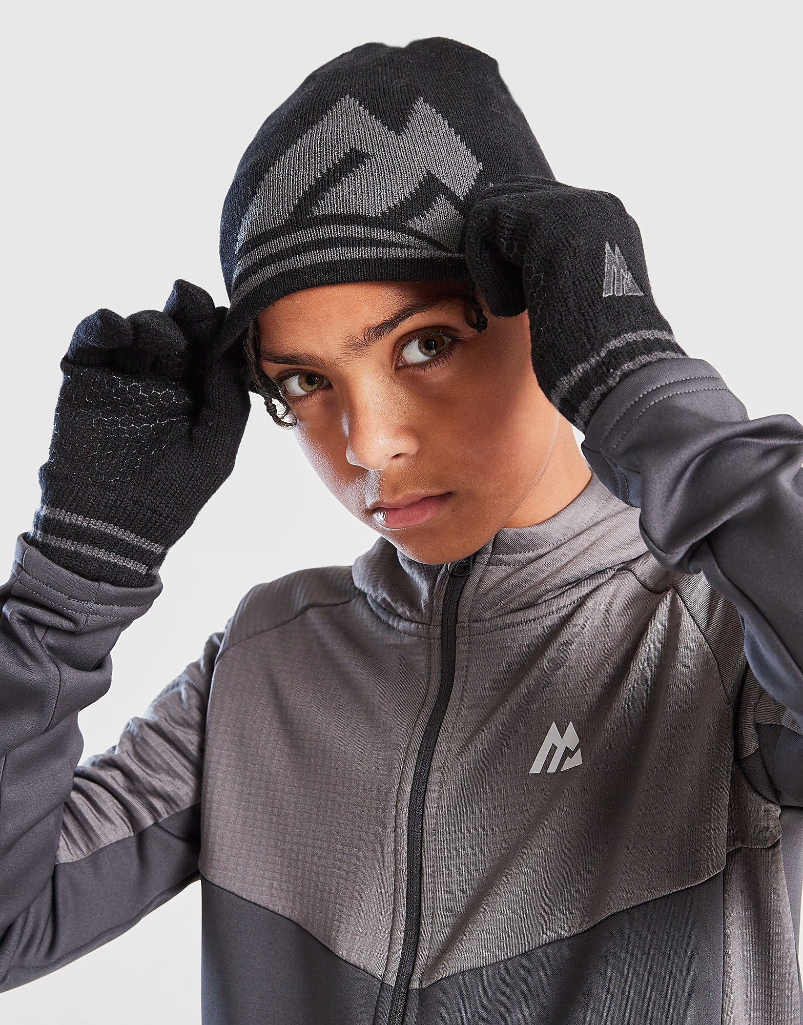 MONTIREX+Set+Bonnet/Gants+Ibex+Junior+-+Noir,+Noir