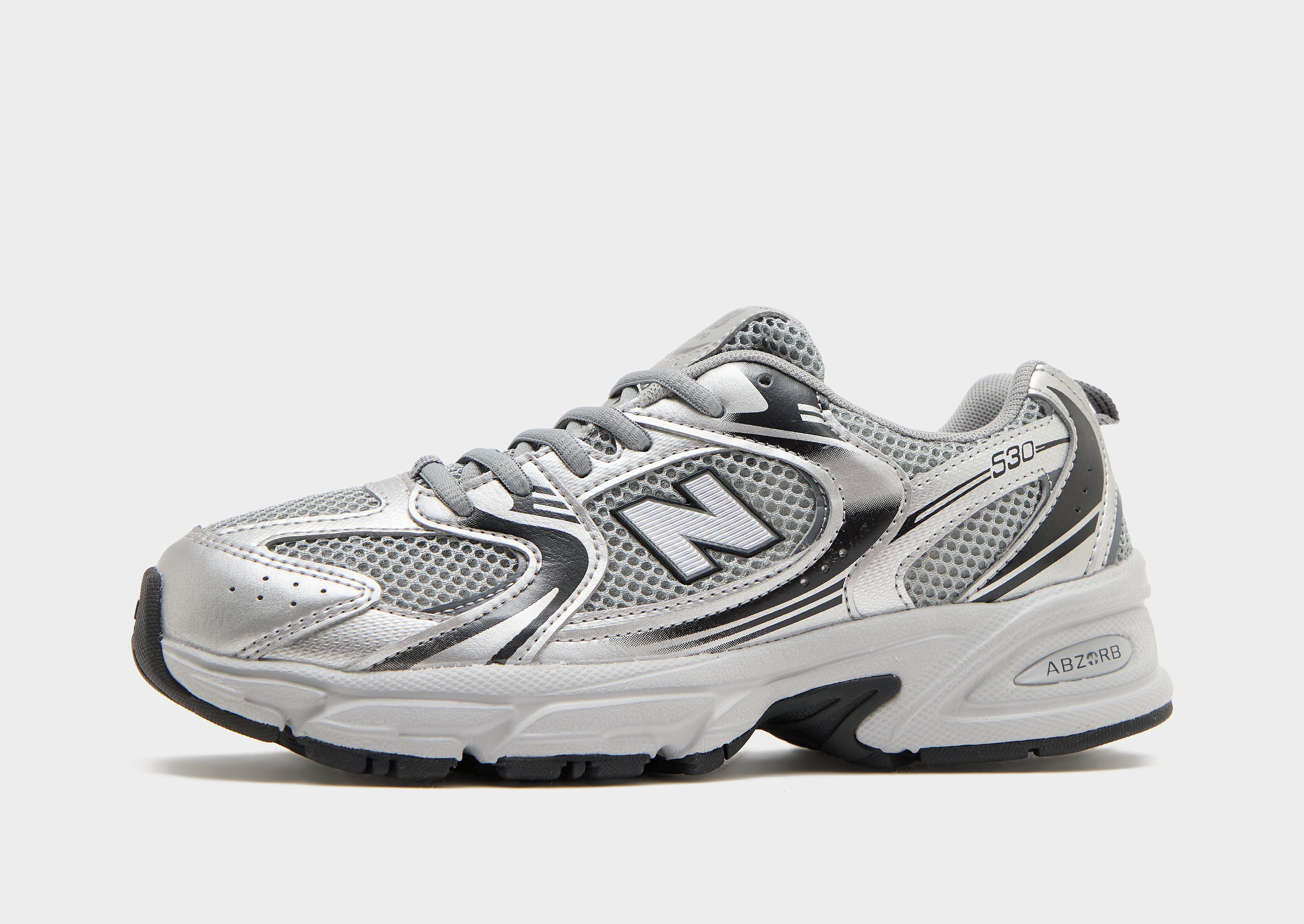New Balance 530 kindersneaker grijs, zilver en zwart