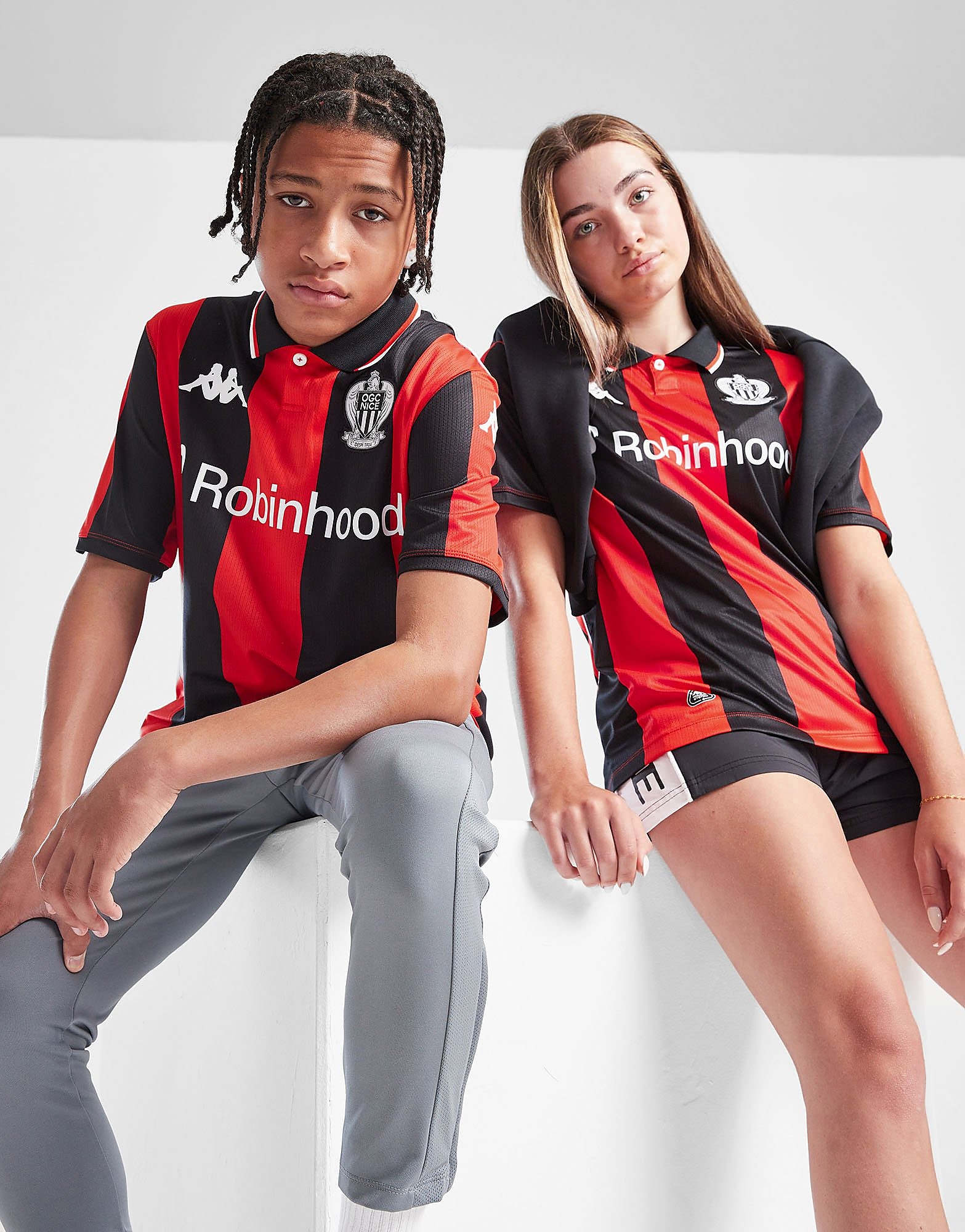 Kappa OGC Nice 202526 Home Shirt Junior