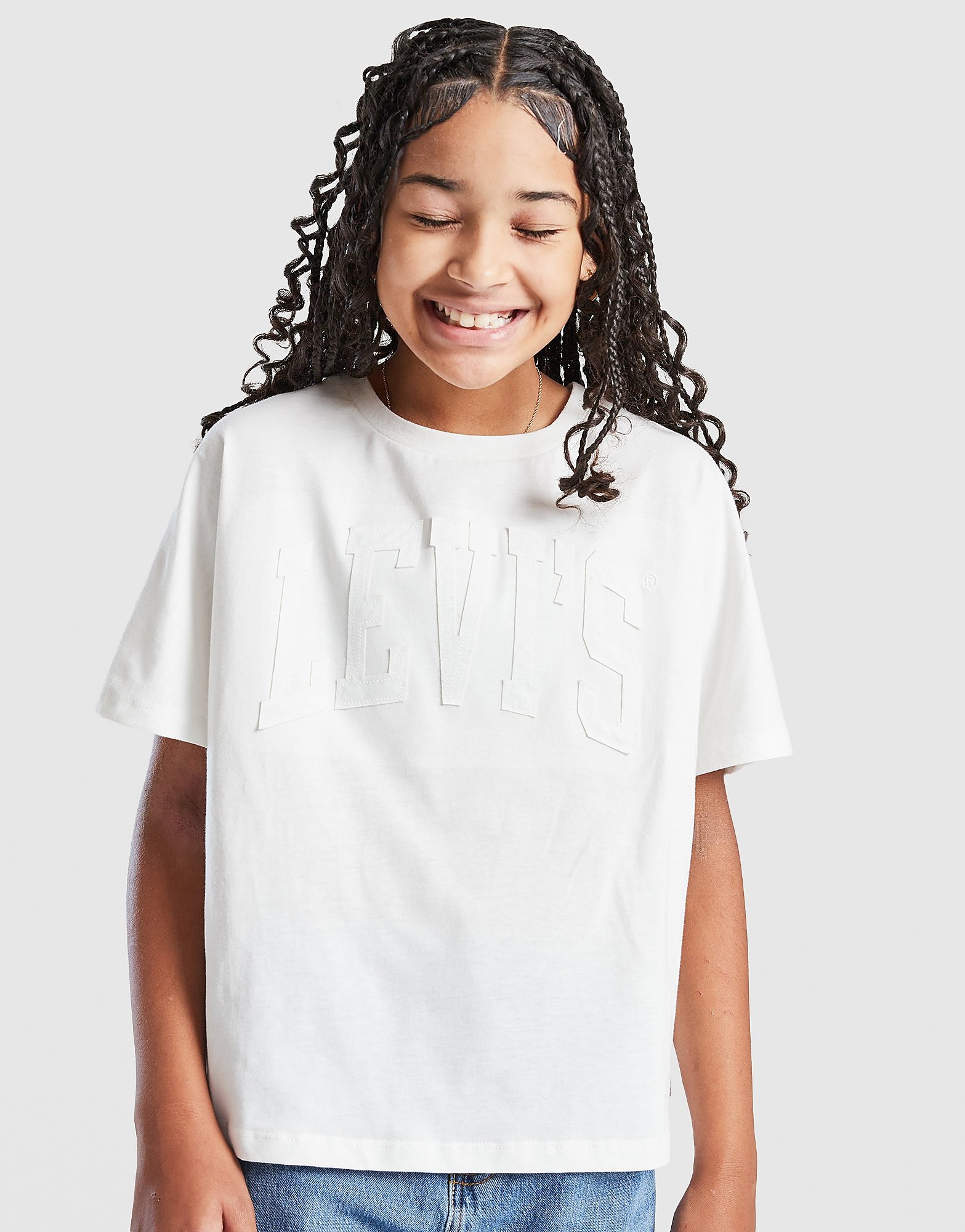 LEVI' Girls' Dolman Large Logo T Shirt Junior