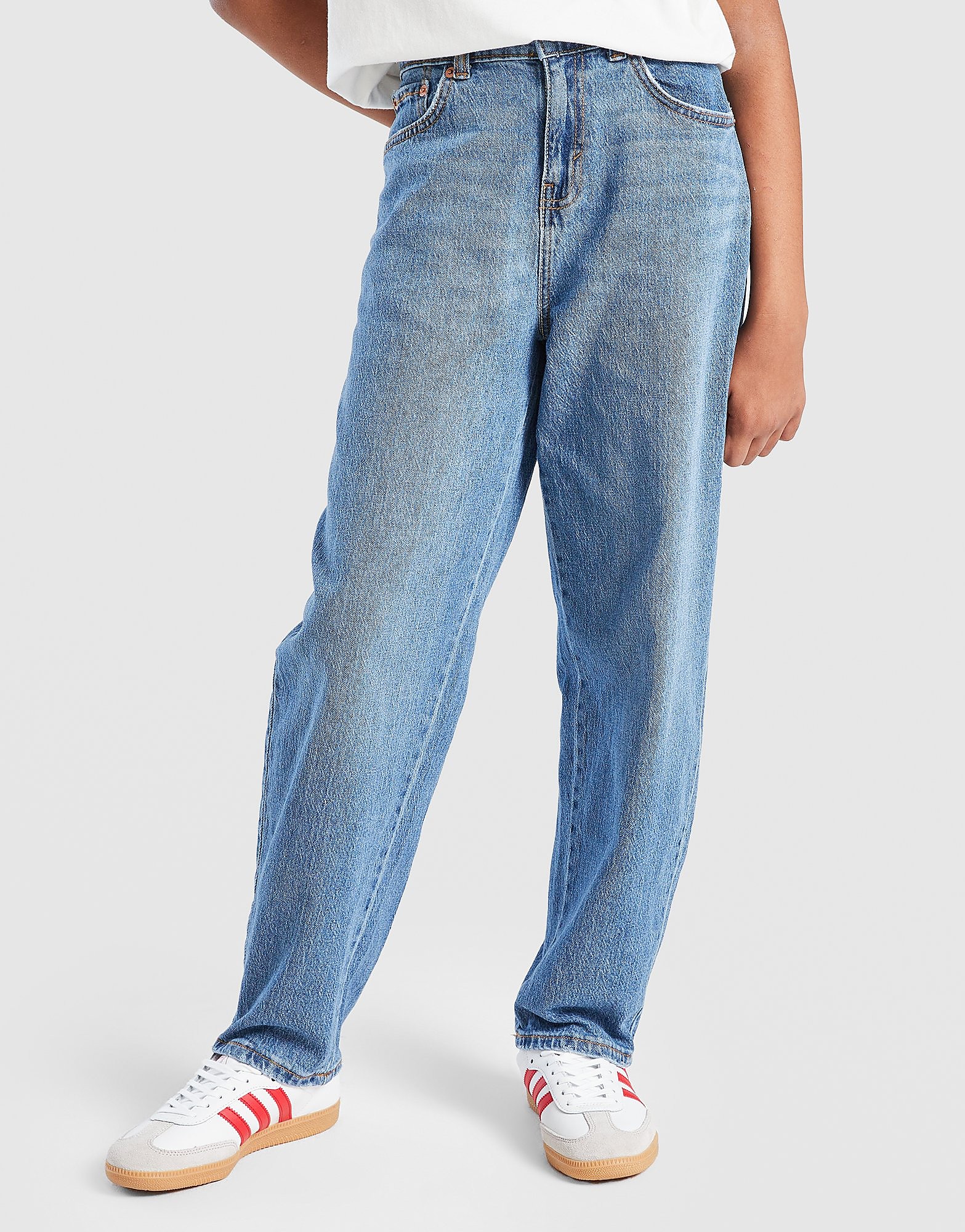 LEVI' Girls' Baggy Barrel Jeans Junior