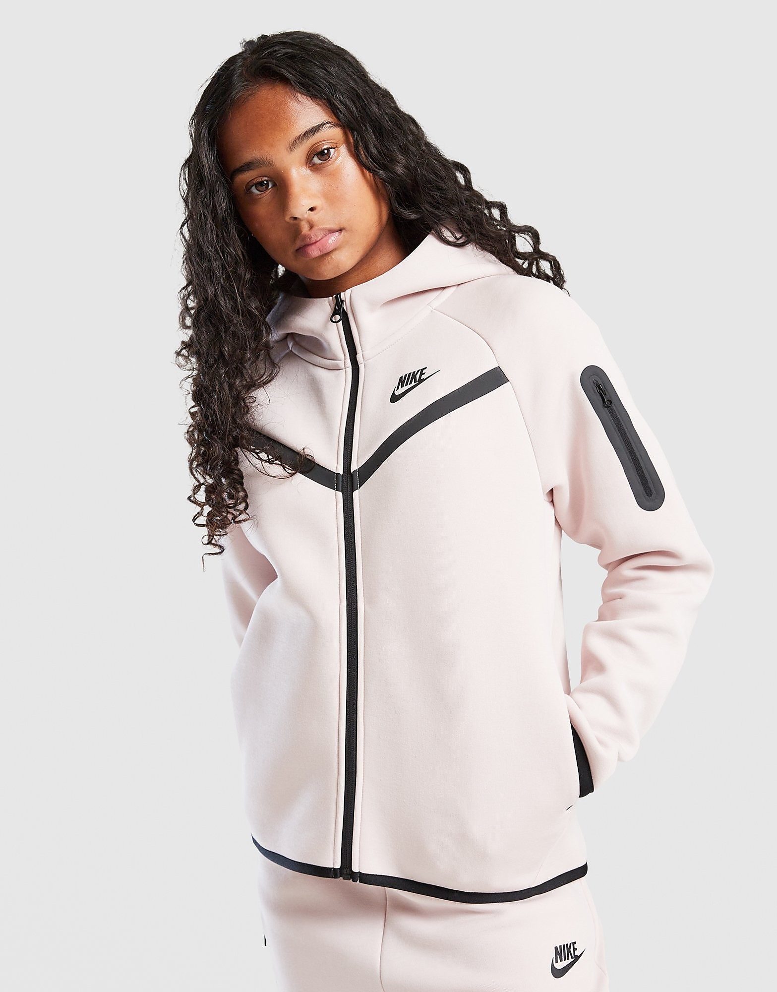 Nike Girls' Tech Fleece Full Zip Hoodie Junior - vue 4