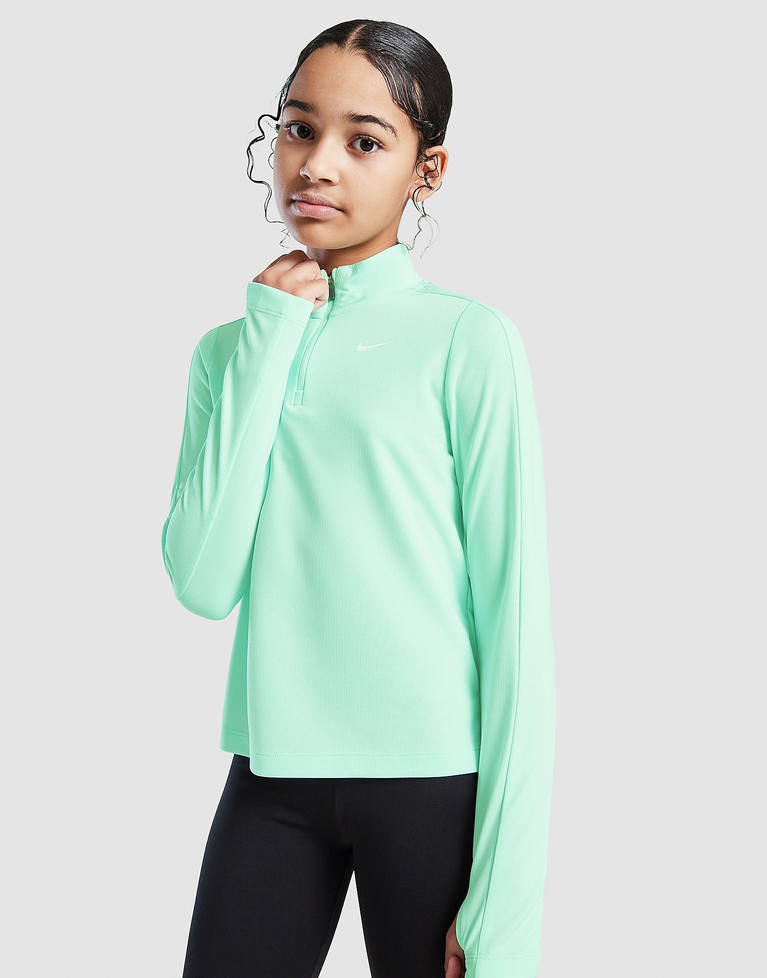 Nike Girls' Long Sleeve 12 Zip Top Junior