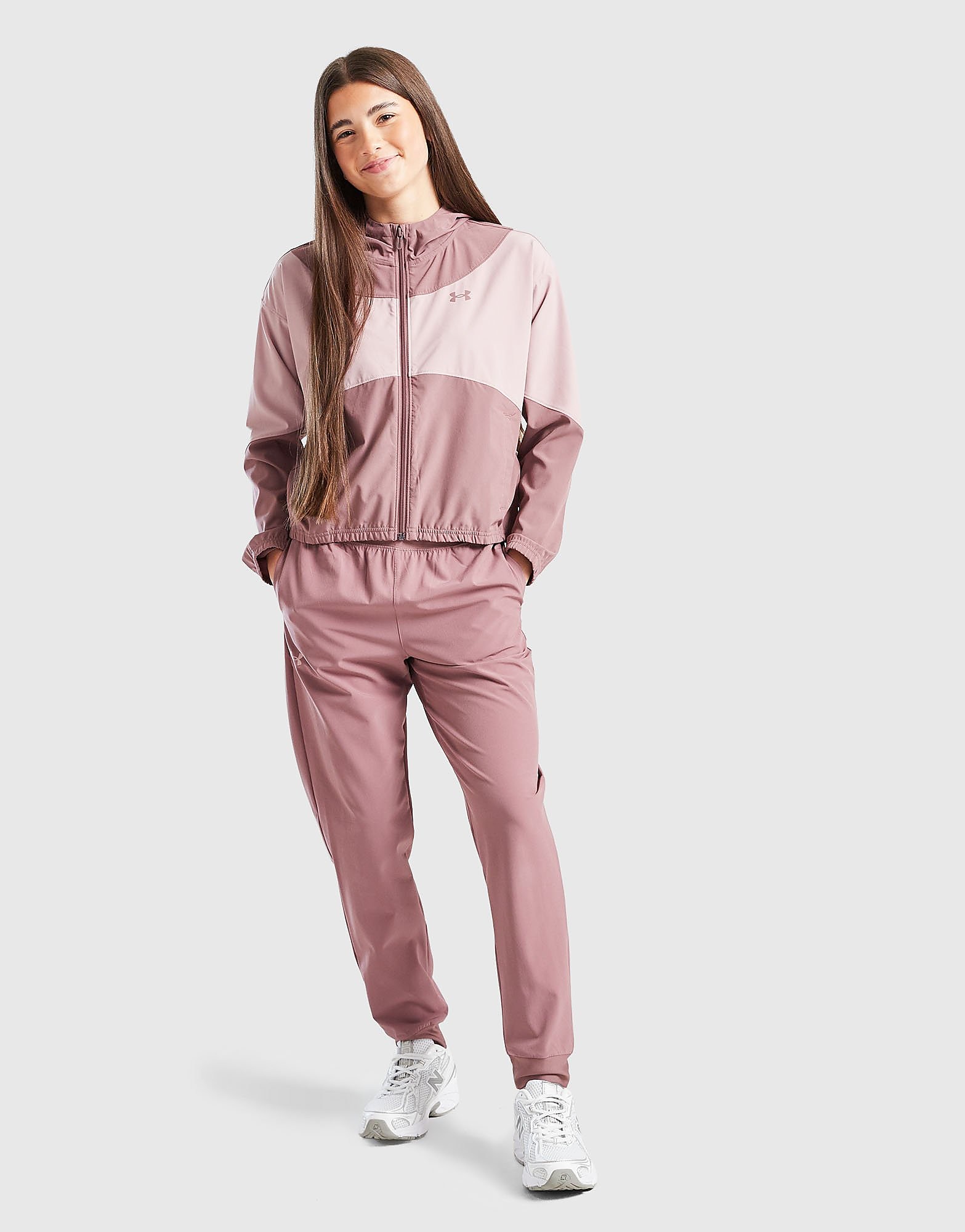 Under Armour Girls' Rival Woven Colour Block Jacket Junior