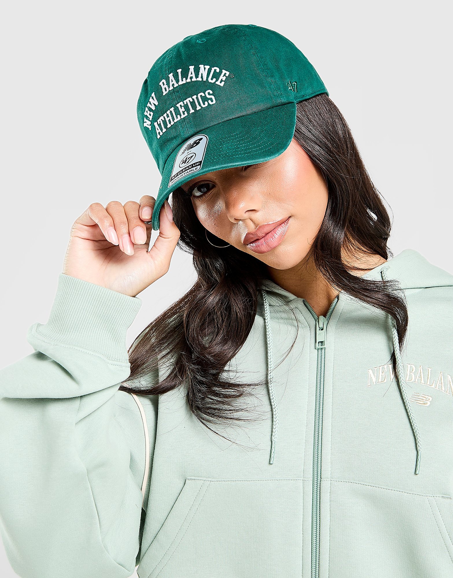 Womens Cappellino Clean Up Script - Verde, verde verde Donna taglia One Size