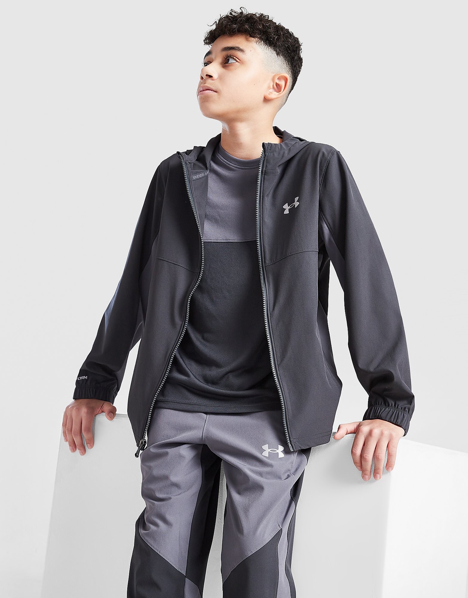 Under Armour UA Storm Hybrid Full Zip Woven Jacket Junior