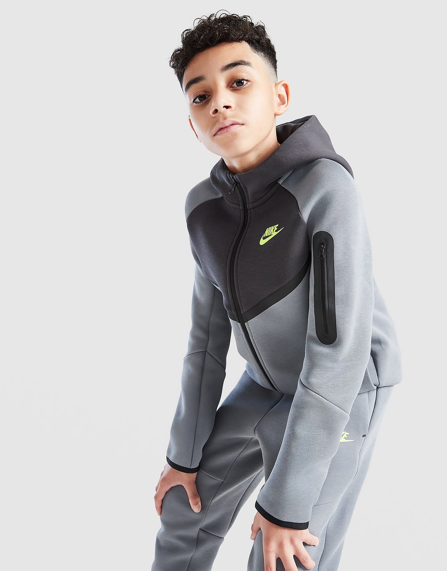 Nike Tech Colour Block Full Zip Hoodie Thunder Thunder - vue 2