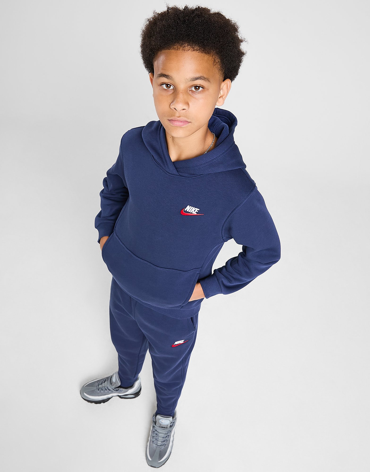 Nike Sweat à capuche Club Fleece Dual Junior Army Army - vue 2